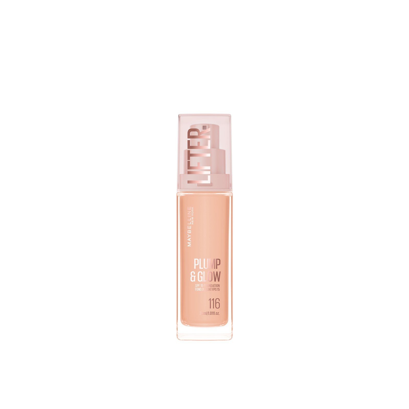 Maybelline Lifter Plump & Glow Base de Maquillaje SPF15 116 30ml