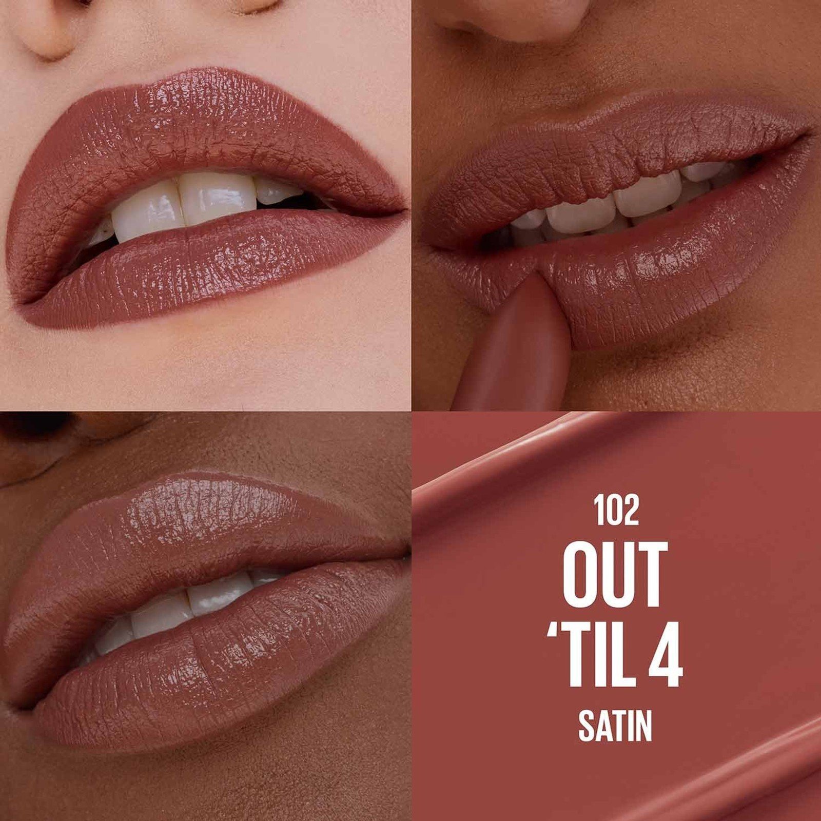 Maybelline Moisturizing Serum Satin Lipstick 102 Out Til 4