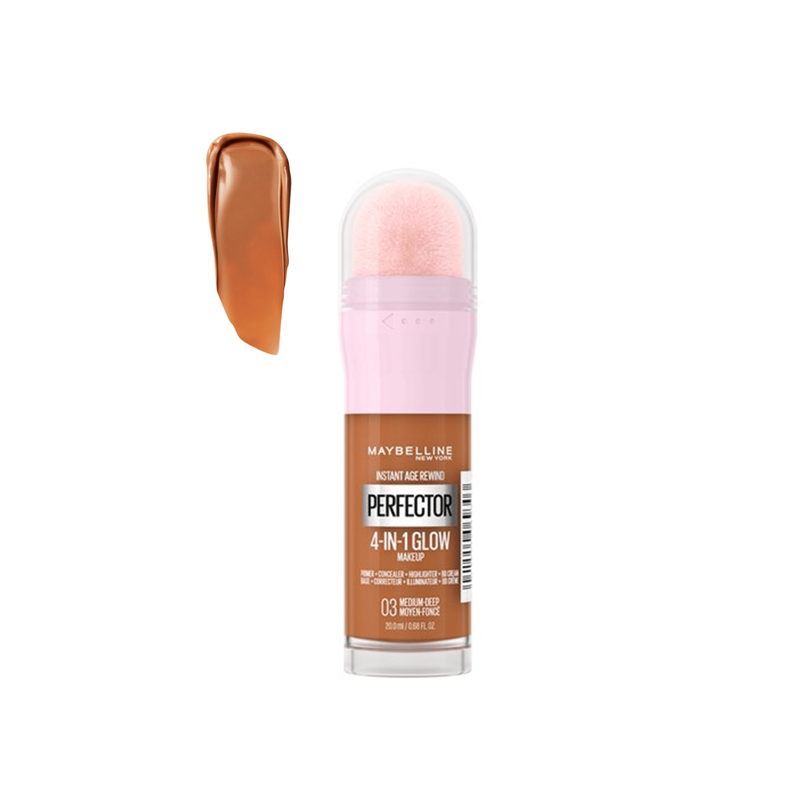 Maybelline Perfector 4-In-1 Glow Makeup 03 Medium Deep 20ml (0.67 fl oz)