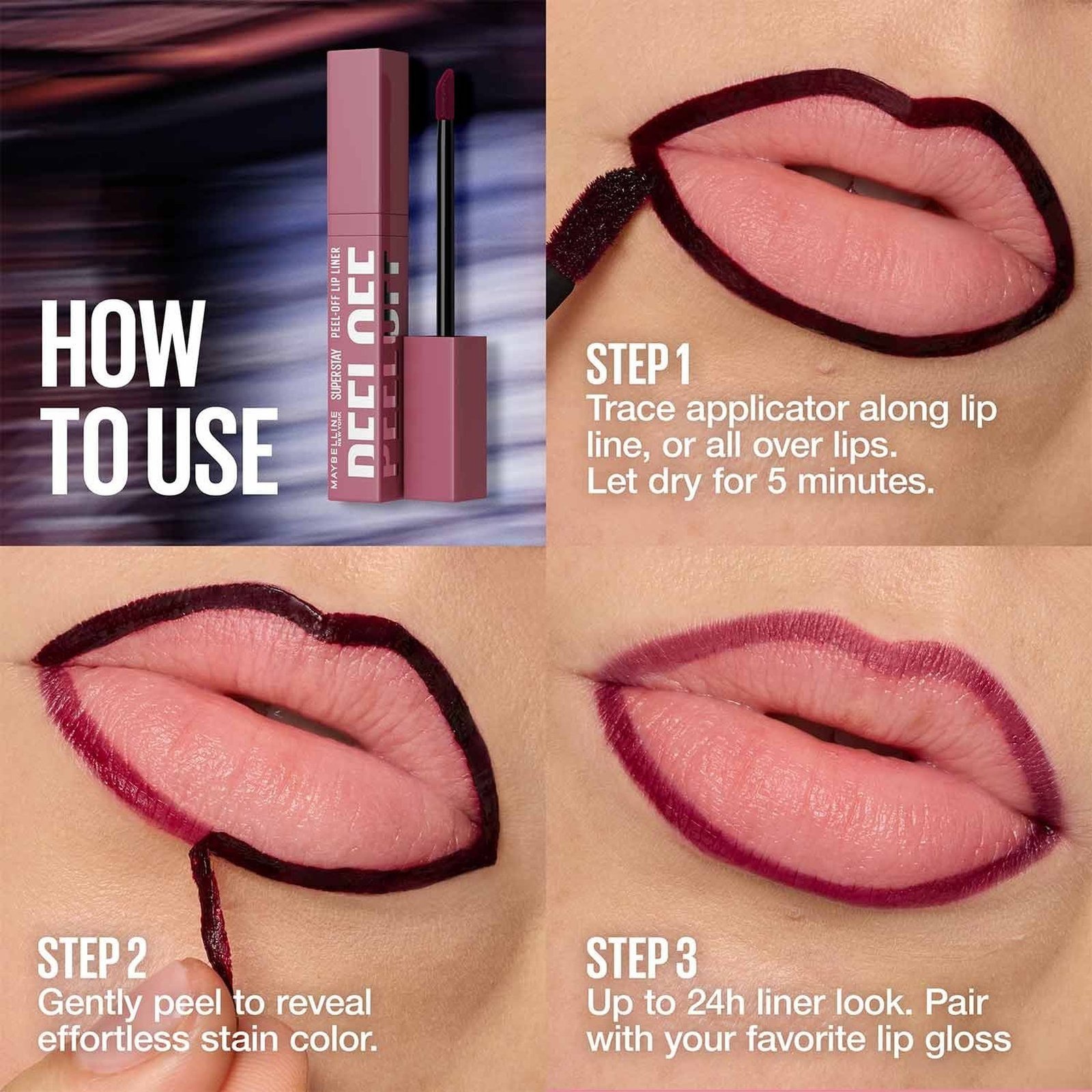 Maybelline Superstay Peel-Off Lip Liner 007 Blaze 4.8ml