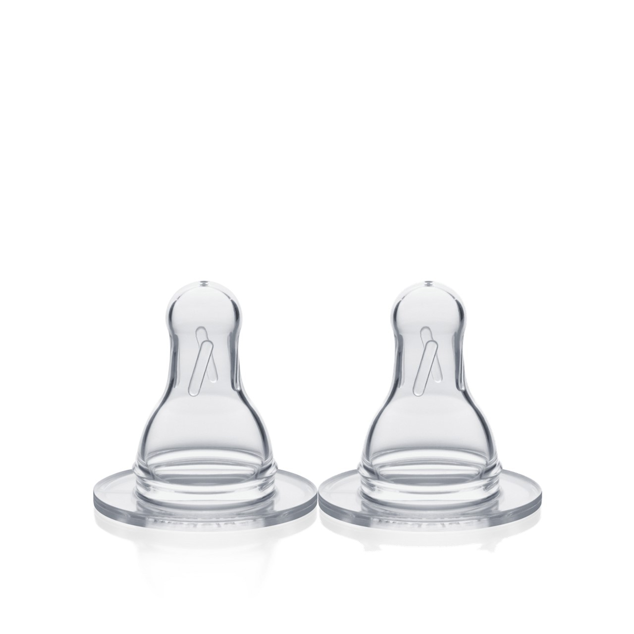 Medela Medium Flow Bottle Silicone Nipple Medium Size x2