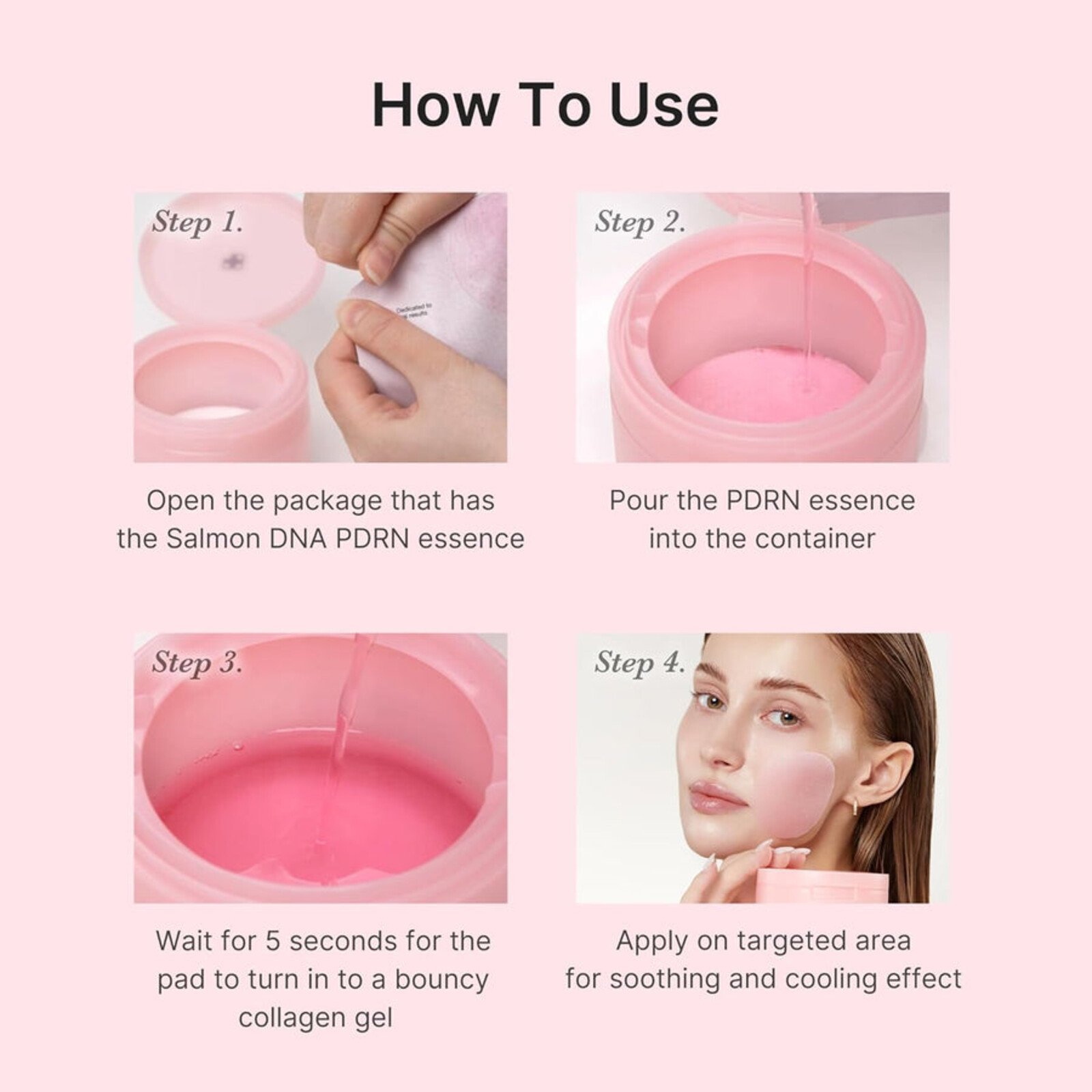Medicube PDRN Pink Collagen قرص تونر جل مرطب x70