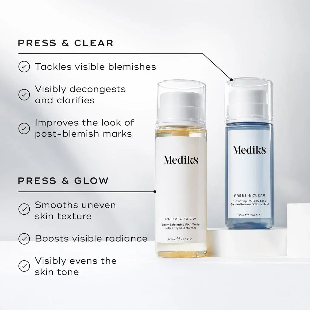 Medik8 Press & Clear Tónico Exfoliante 2% BHA 30ml