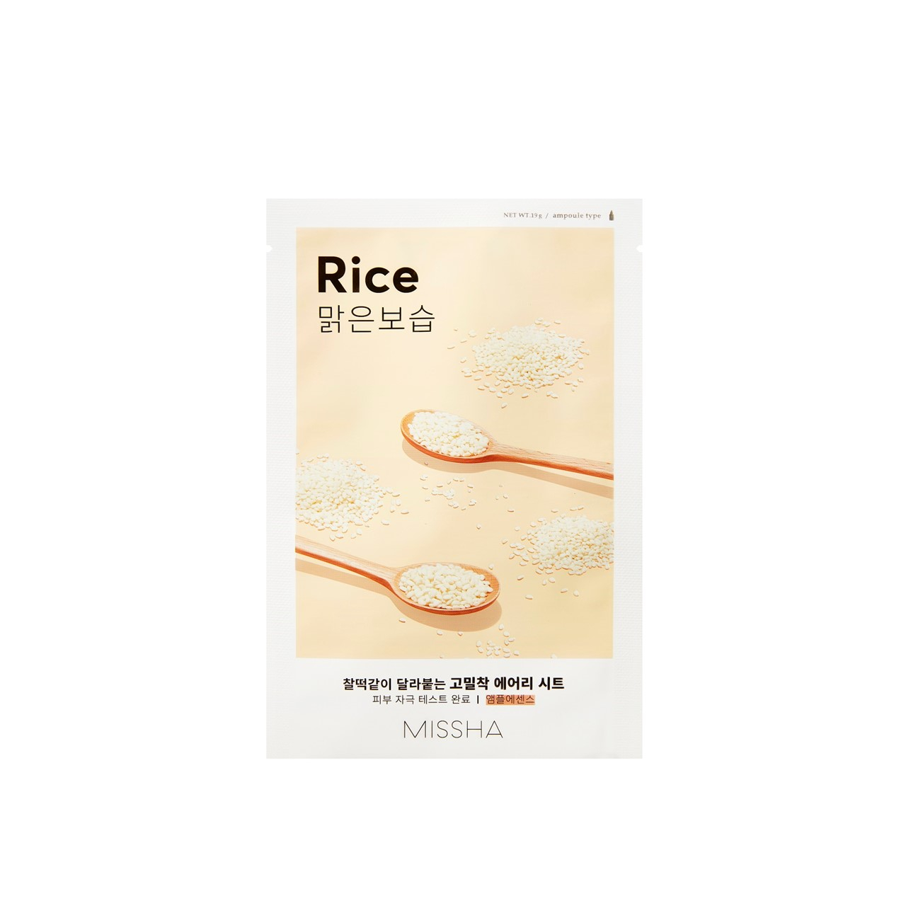 Missha Máscara em Folha Airy Fit Arroz 19g