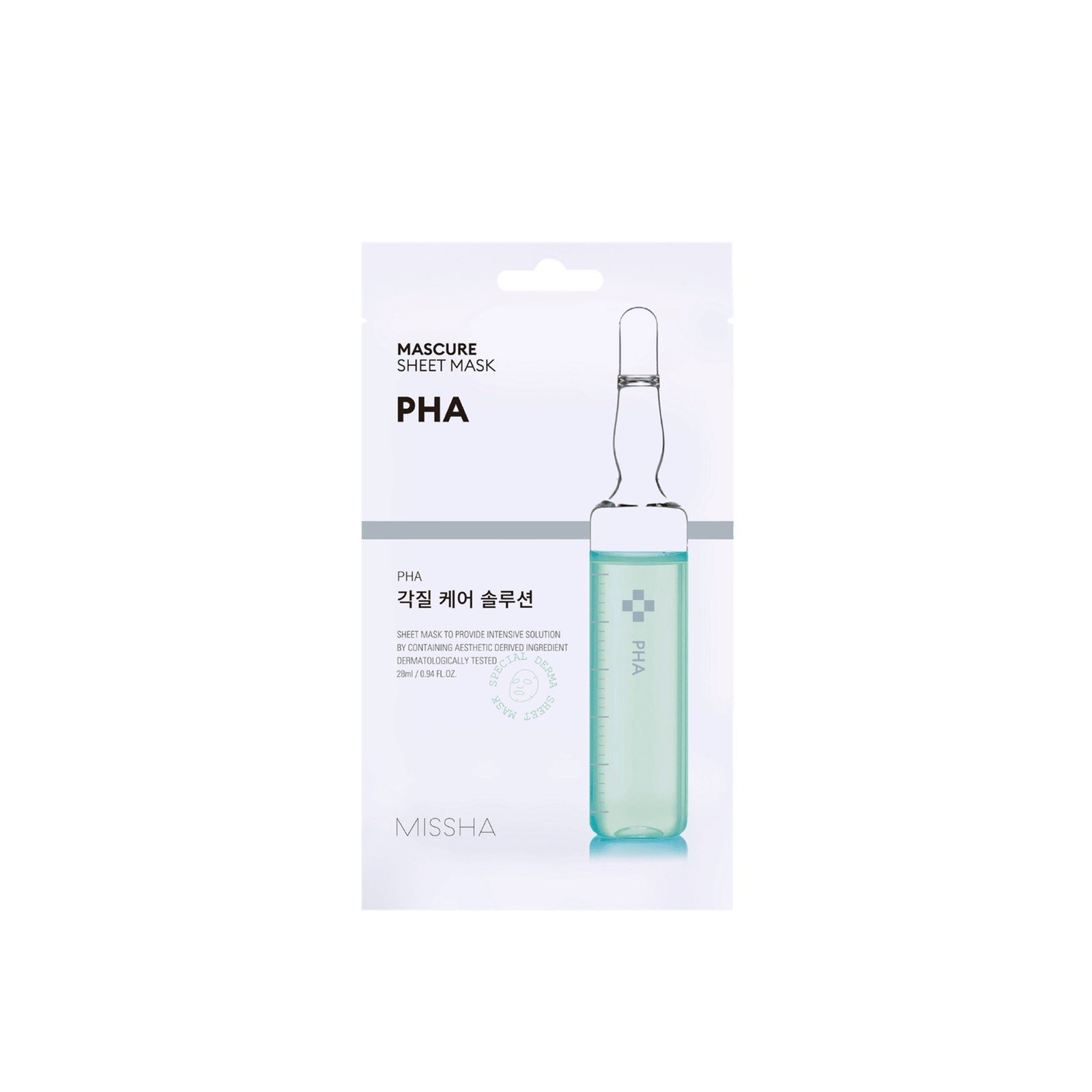 Missha Mascure Solution Exfoliante Peeling PHA Masque en Tissu 28ml