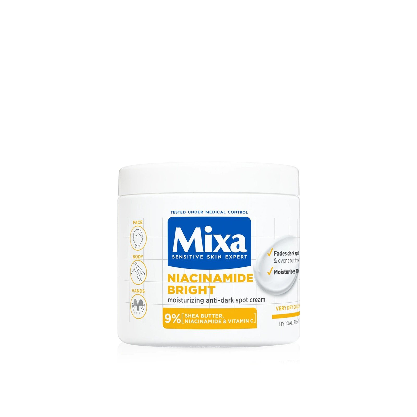 Mixa Niacinamide Bright Moisturizing Anti-Dark Spot Cream 400ml (13.5floz)