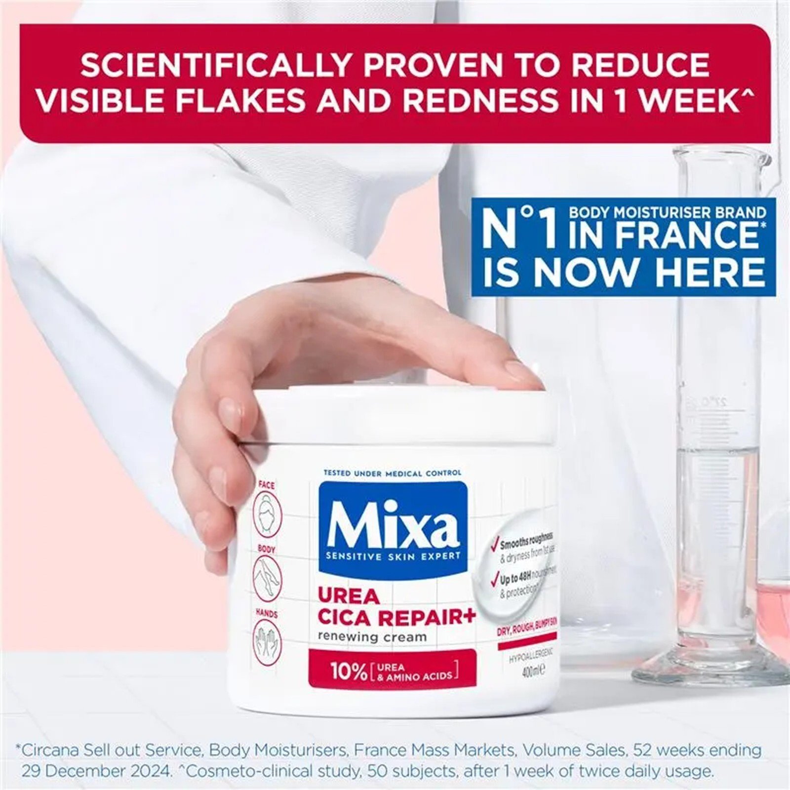 Mixa Urea Cica Repair+ Crème Renouvelante 400ml