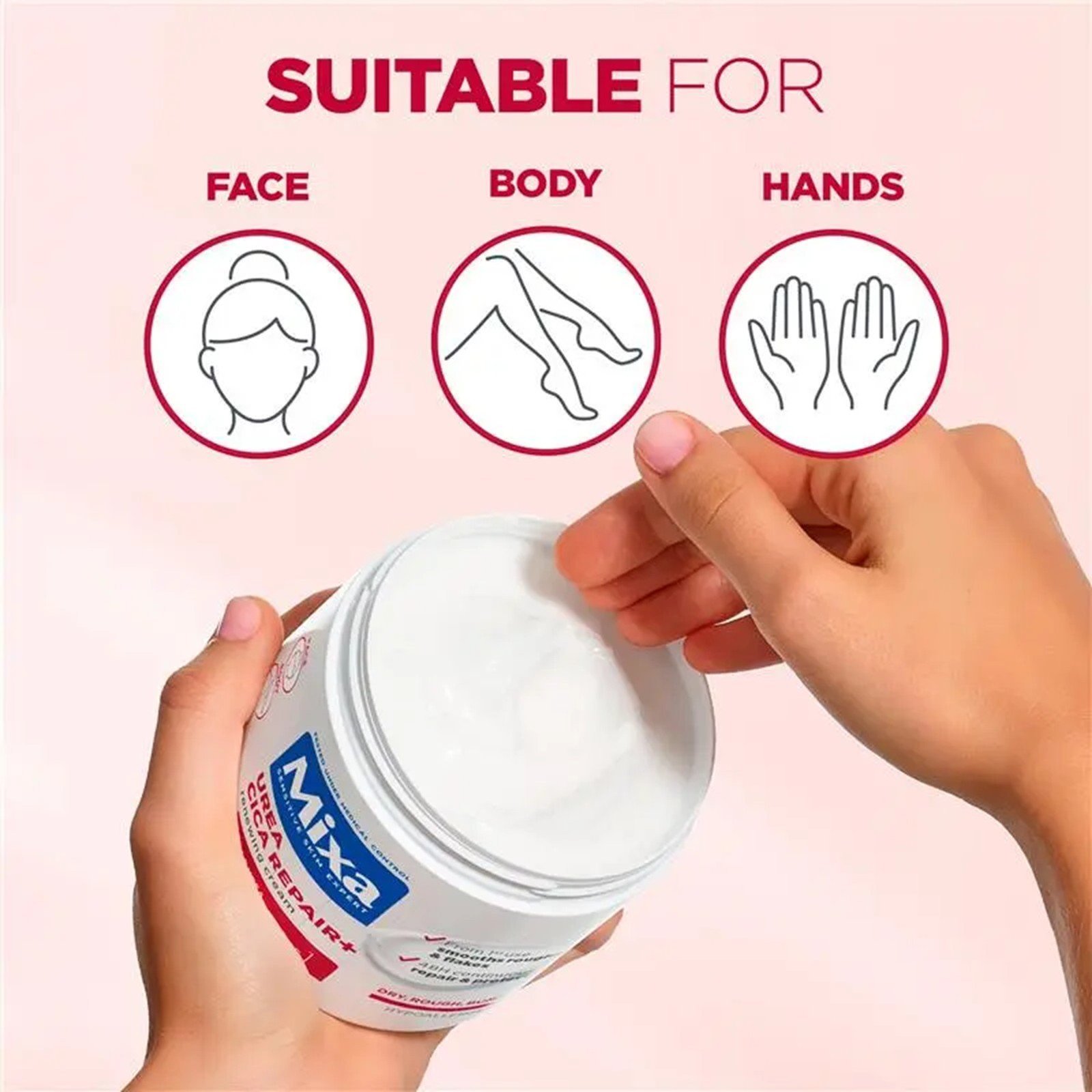 Mixa Urea Cica Repair+ Crème Renouvelante 400ml