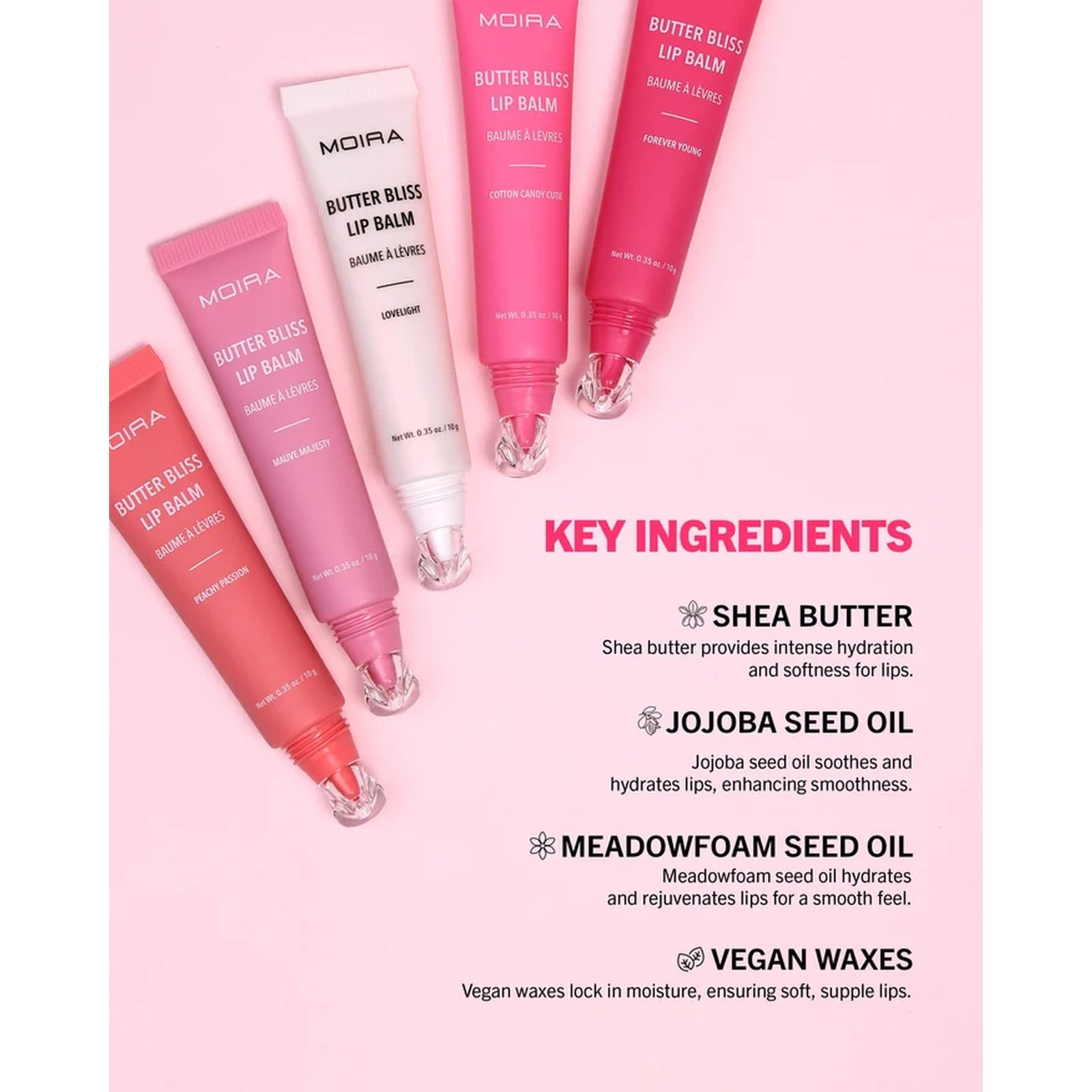 Moira Butter Bliss Lip Balm 010 Mauve Majesty 10g
