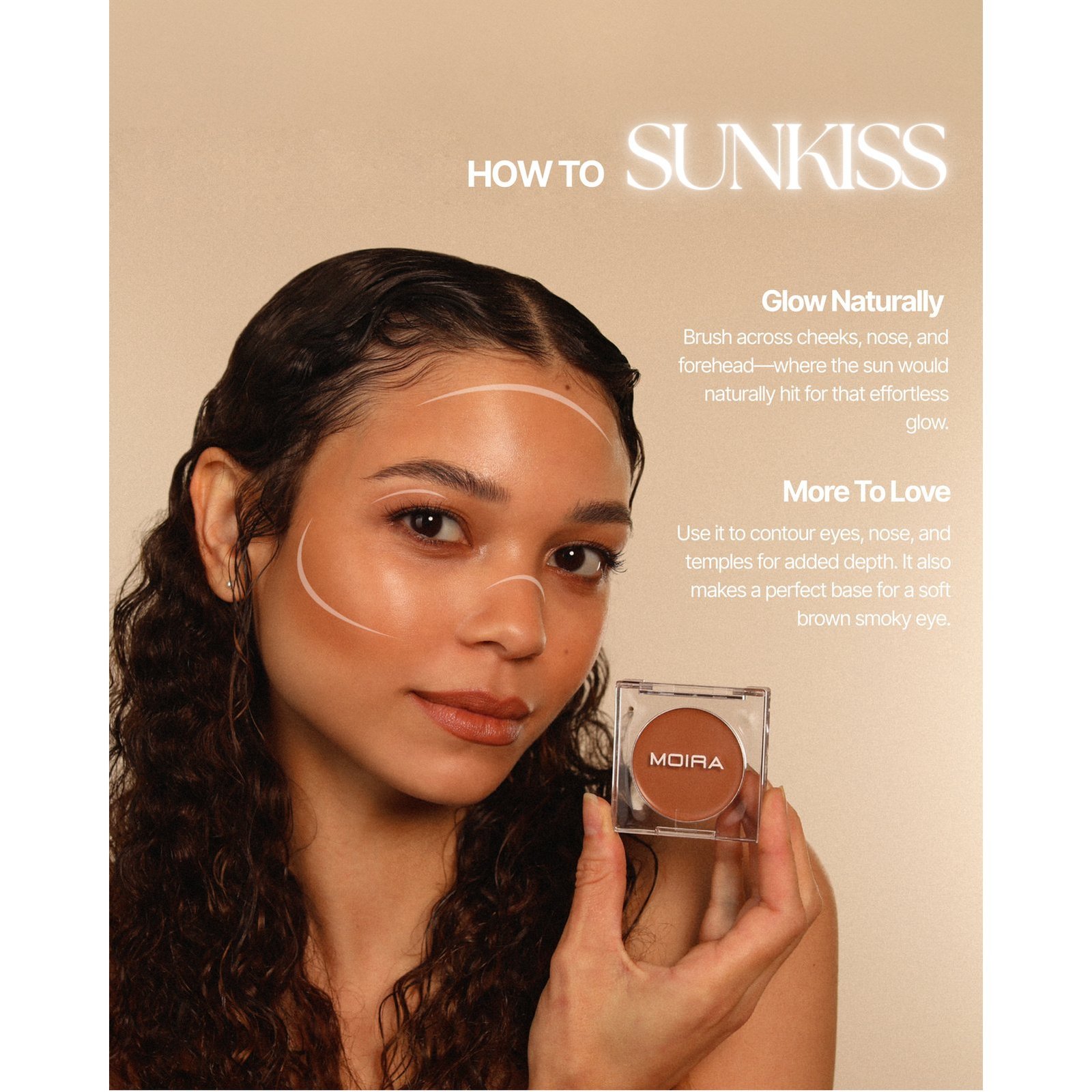 Moira Stay Golden Cream Bronzer & Contour 200C 3.8g