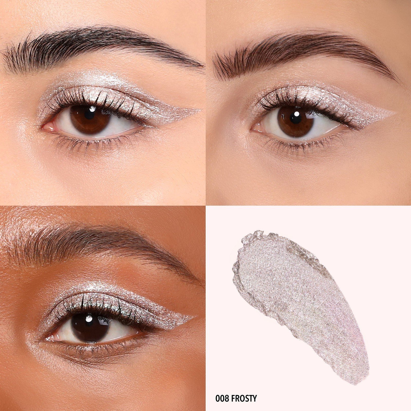 Moira Stellar Glaze Stick Oogschaduw 008 Frosty 0,85g