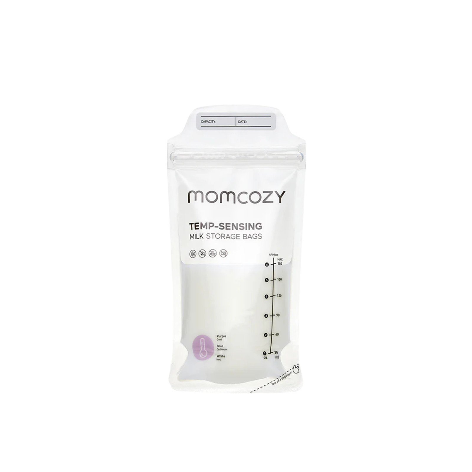Momcozy Bolsas De Almacenamiento De Leche Materna Con Sensor De Temperatura 180ml