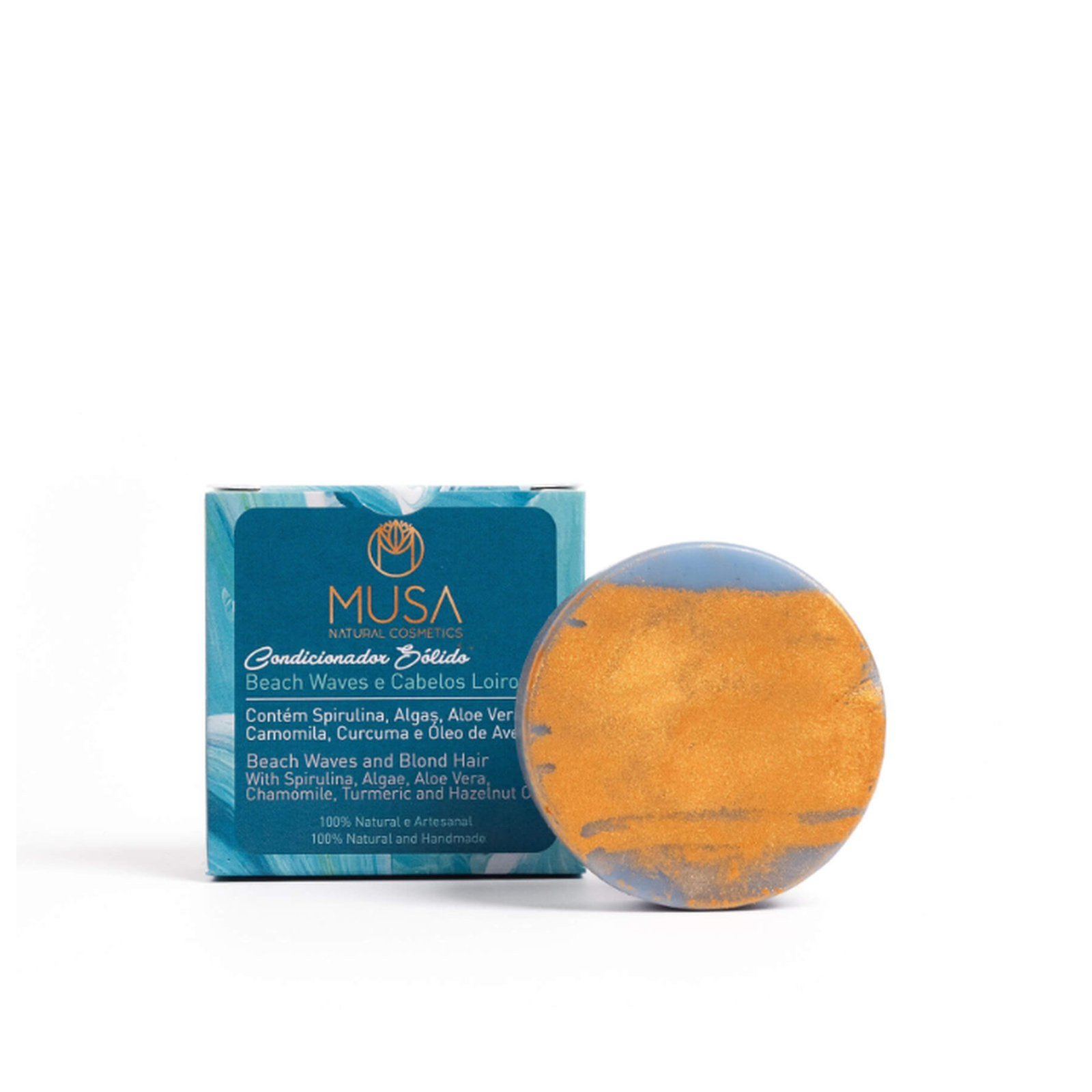 MUSA Natural Cosmetics Beach Waves and Blonde Hair Solid Conditioner 40g