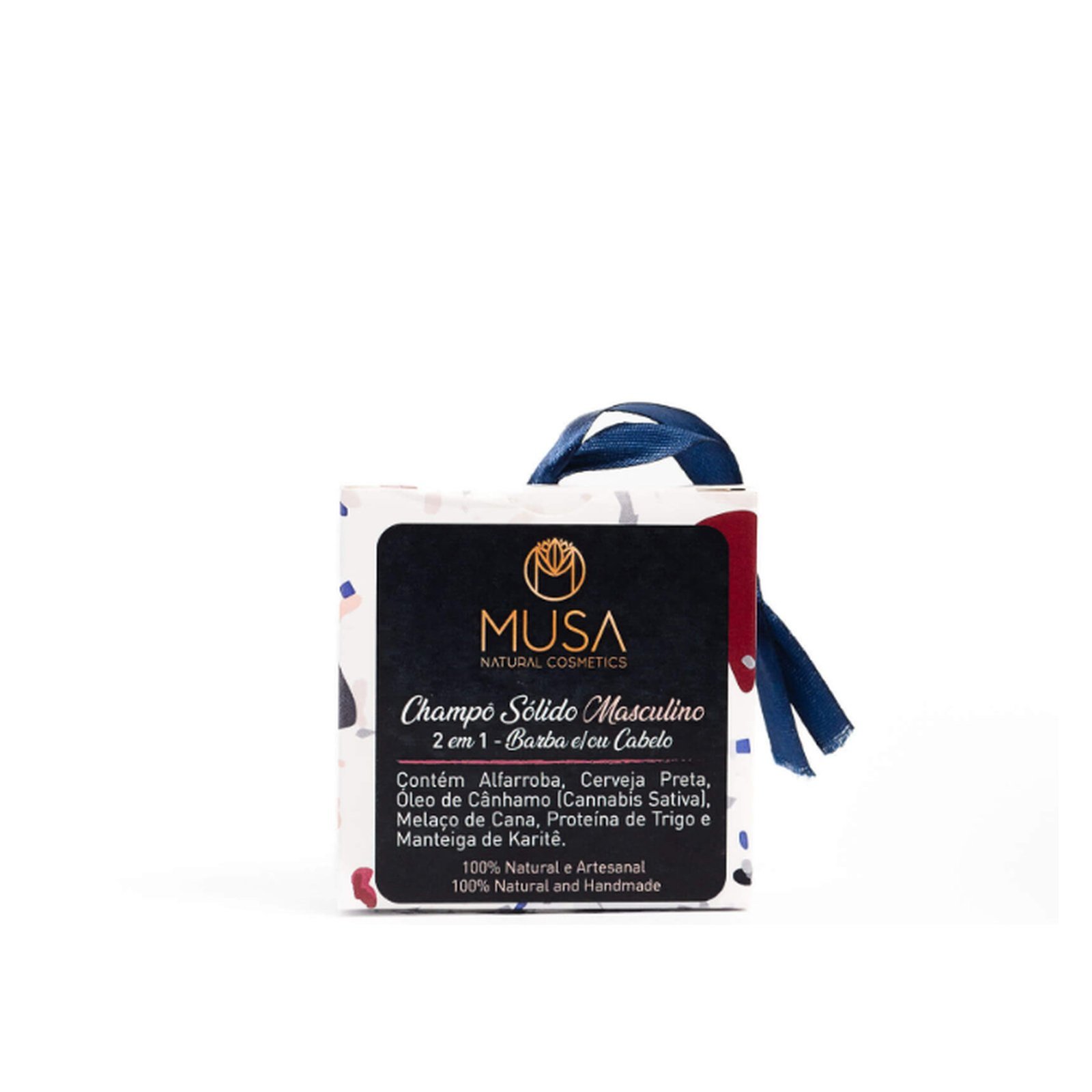 MUSA Natural Cosmetics Men 2-in-1 Beard and Hair Solid Shampoo 50g