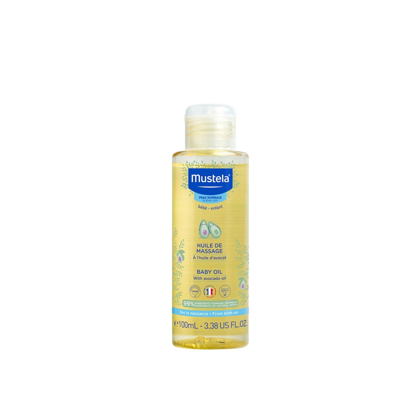 Mustela Babymassageolie 100ml