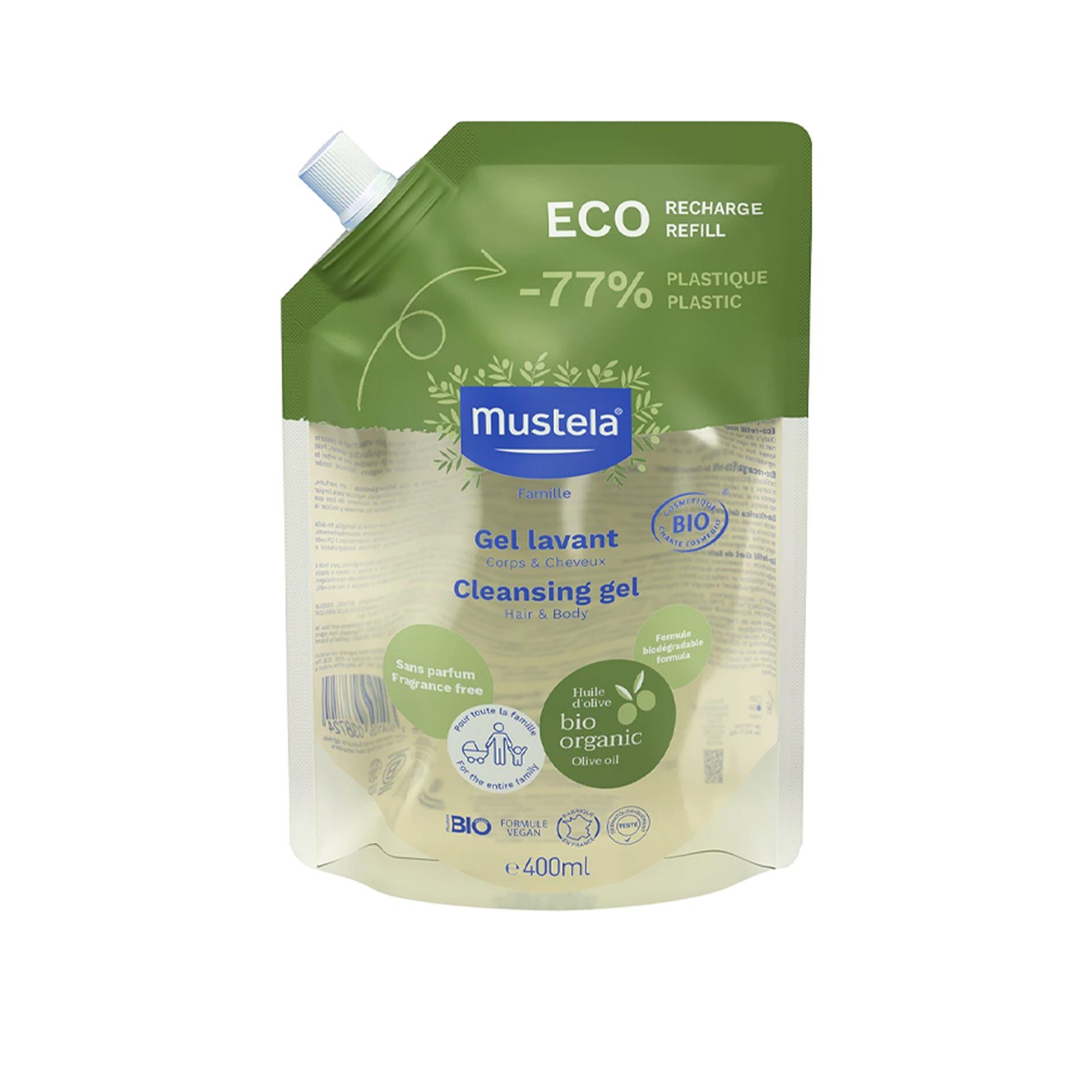 Mustela BIO Gel Limpiador Orgánico Sin Perfume