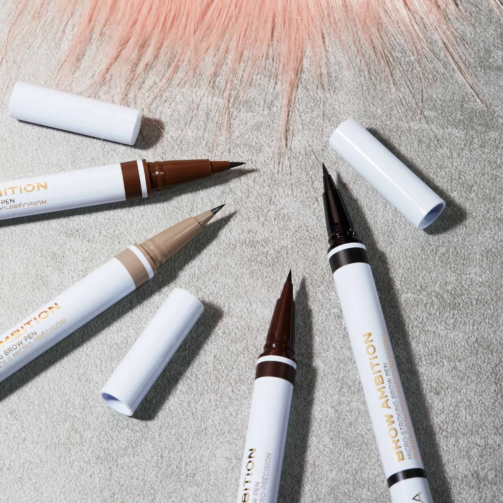 NABLA Cosmetics Brow Ambition Micro-Stroking Brow Pen Black Brown 0.44ml
