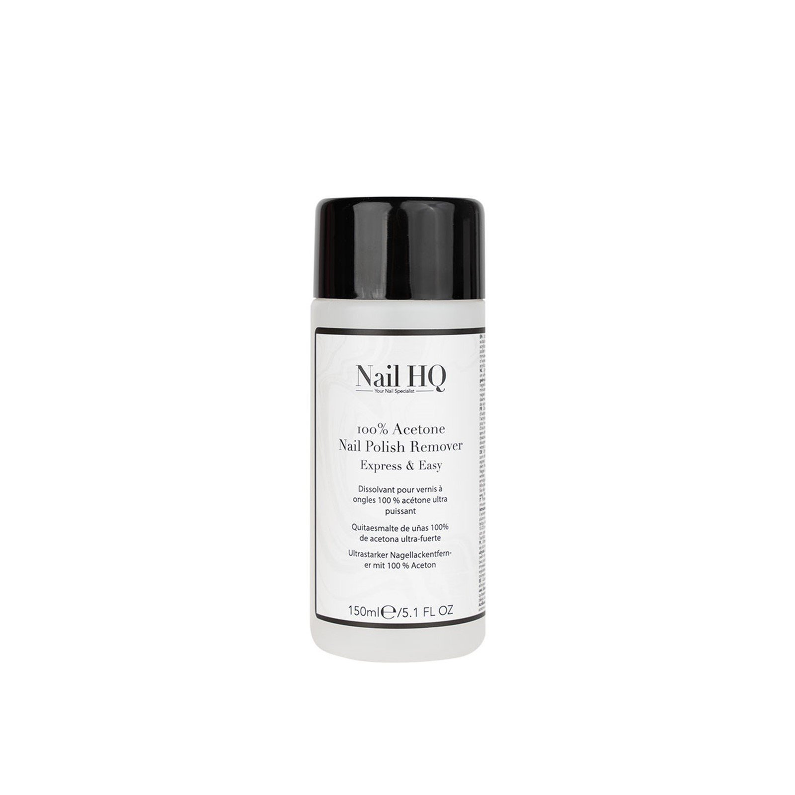 Nail HQ Dissolvant pour Vernis à Ongles 100% Acétone 150ml