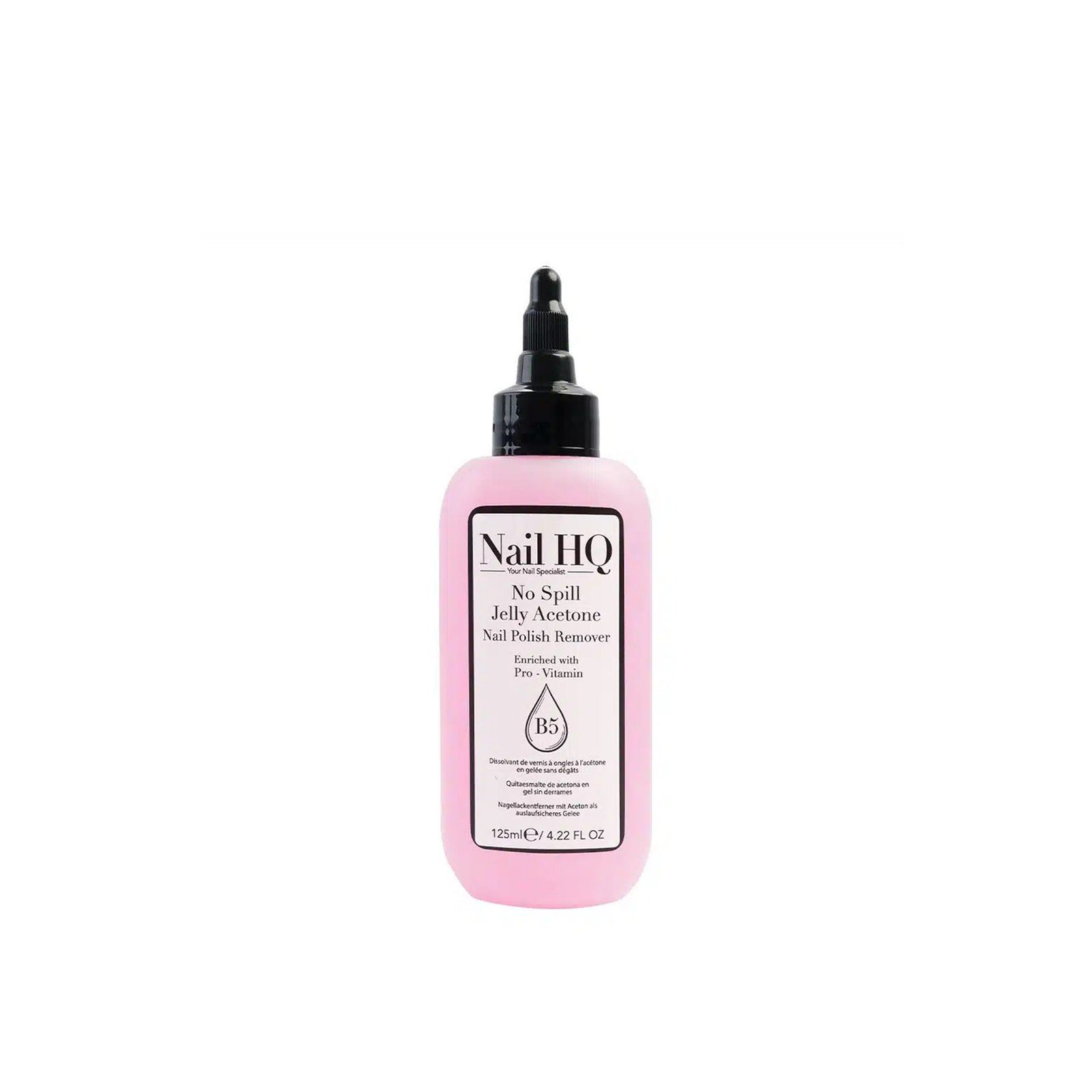 Nail HQ No Spill Jelly Acetone Nail Polish Remover 125ml