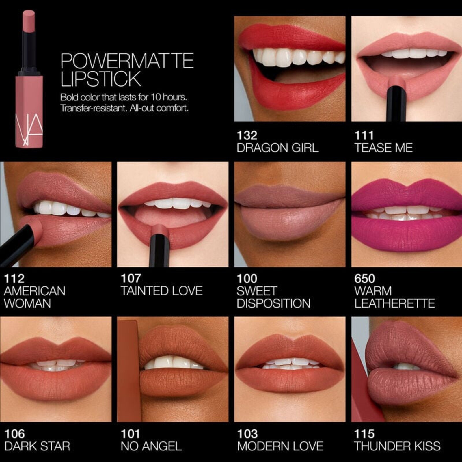 NARS Cosmetics Powermatte Lipstick 136 Get Lucky 1.5g
