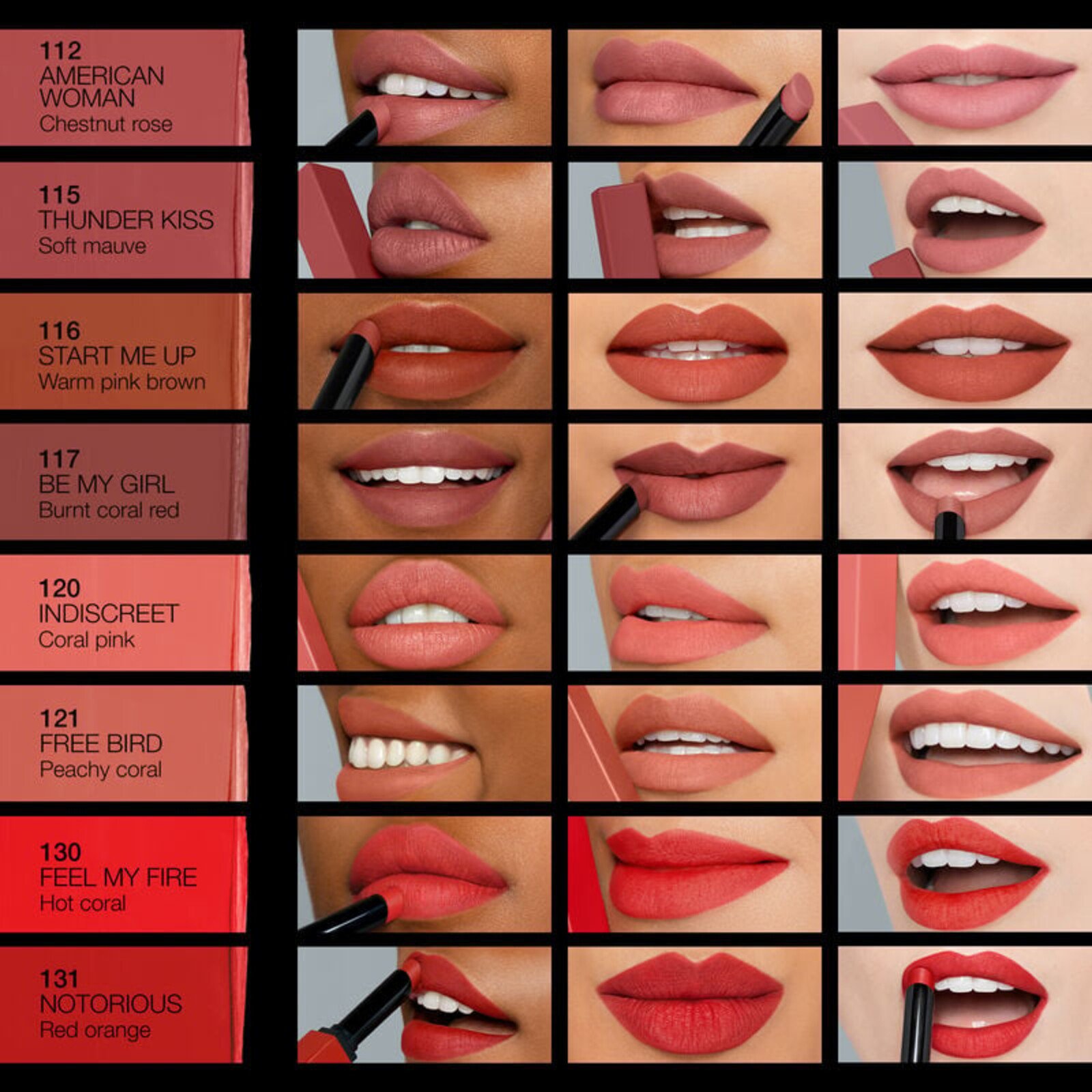 NARS Cosmetics Powermatte Lipstick 136 Get Lucky 1.5g