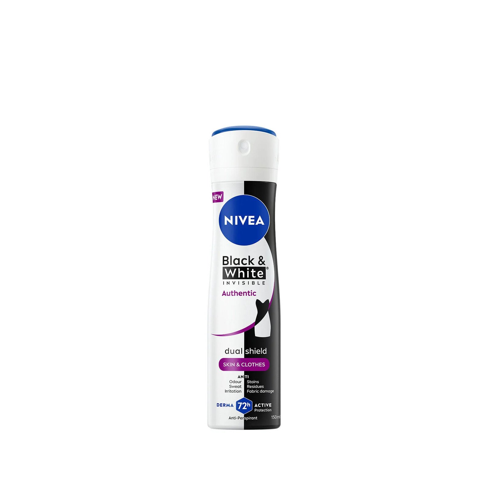 Nivea Black & White Invisible Authentic Anti-Perspirant Spray 150ml