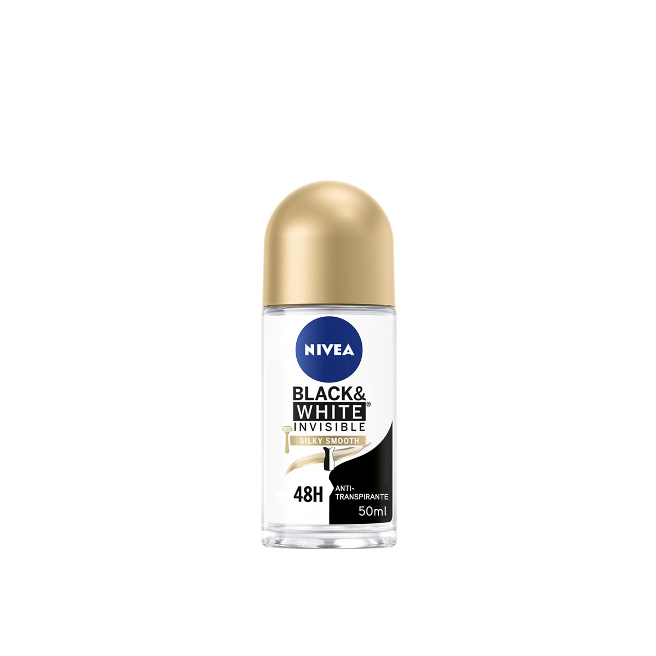 Nivea Black & White Invisible Silky Smooth Roll-On 50ml