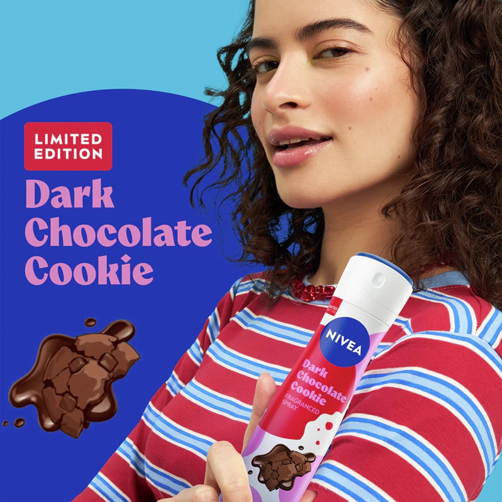 Nivea Dark Chocolate Cookie 72h Anti-Perspirant Fragranced Spray 150ml