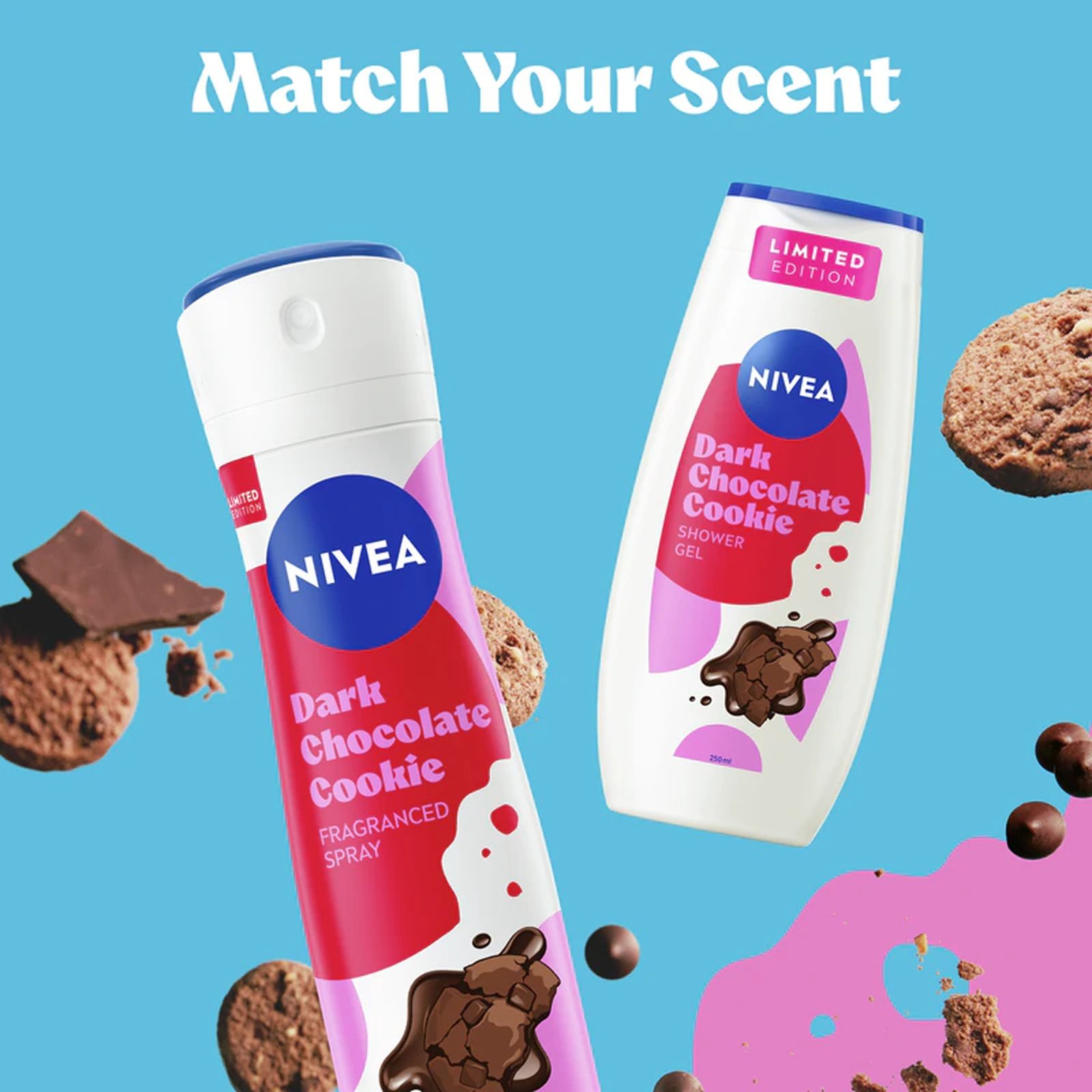 Nivea Dark Chocolate Cookie Shower Gel 250ml