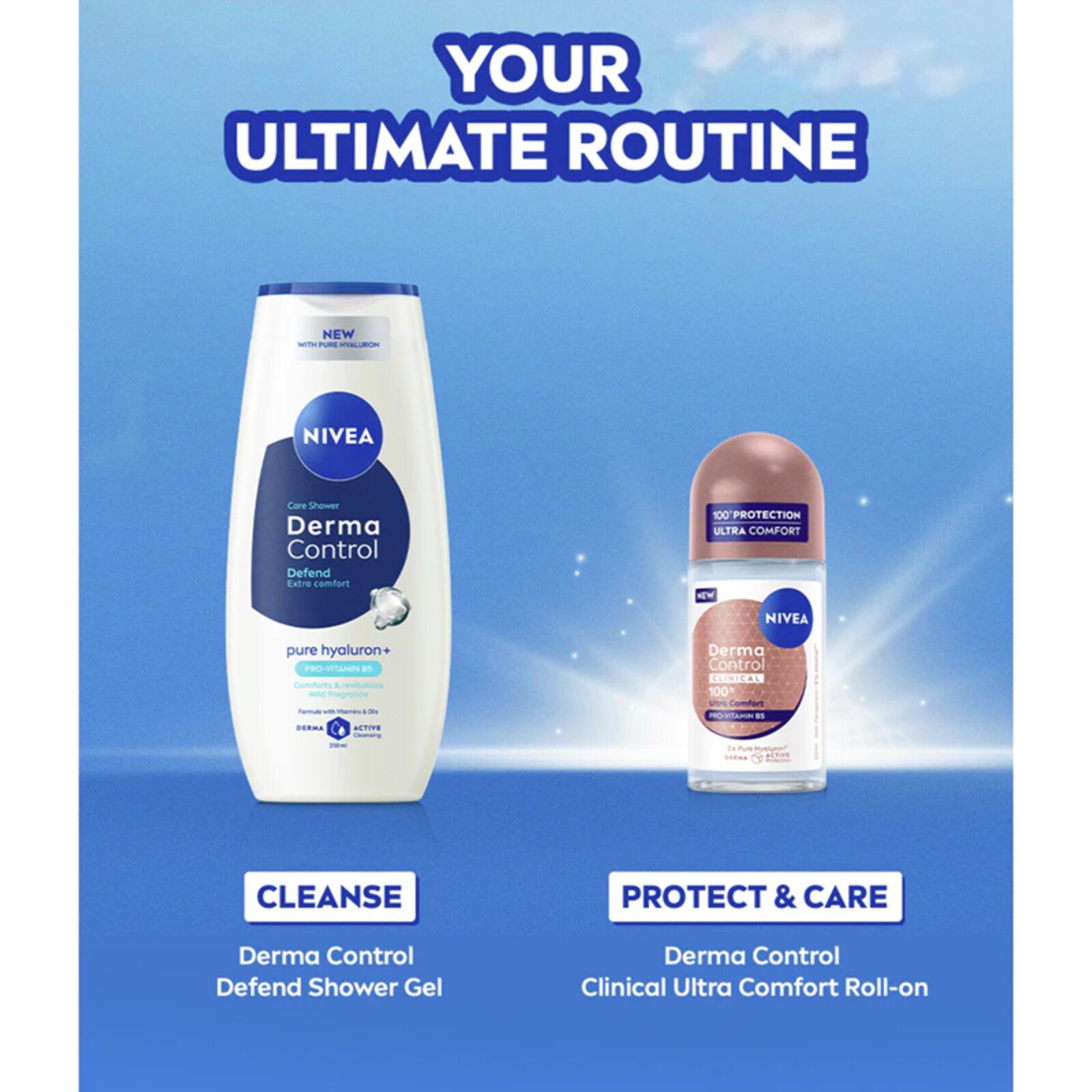 Nivea Derma Control Clinical 100h Ultra Comfort Anti-Perspirant Roll-On 50ml