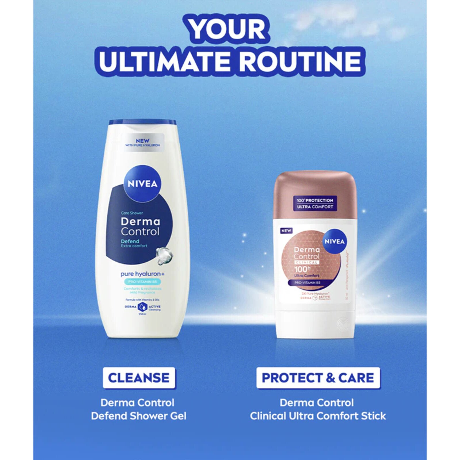 Nivea Derma Control Clinical 100h Ultra Comfort Anti-Perspirant Stick 50ml