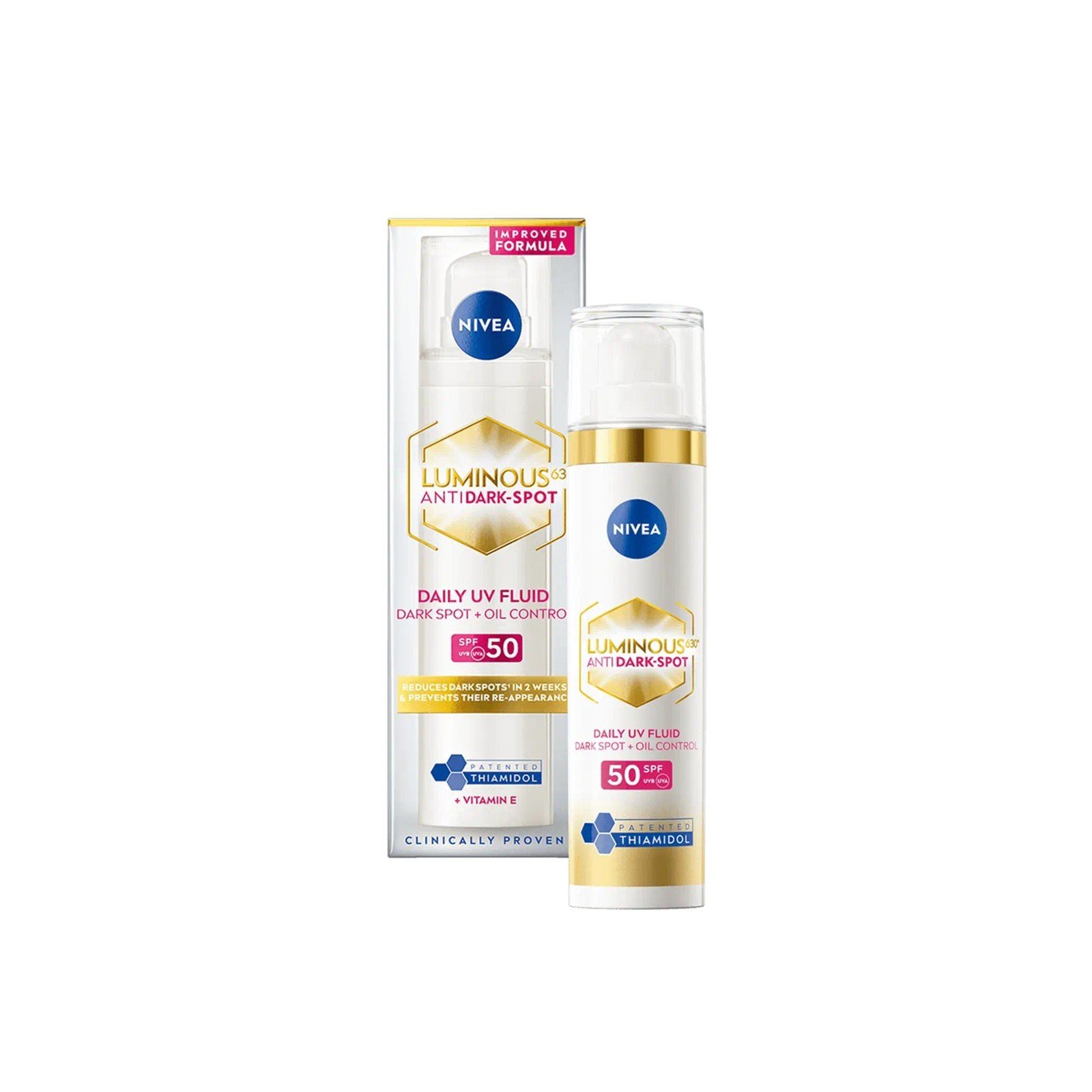 Nivea Luminous 630 Fluido Diario UV Antimanchas Oscuras SPF50 40ml
