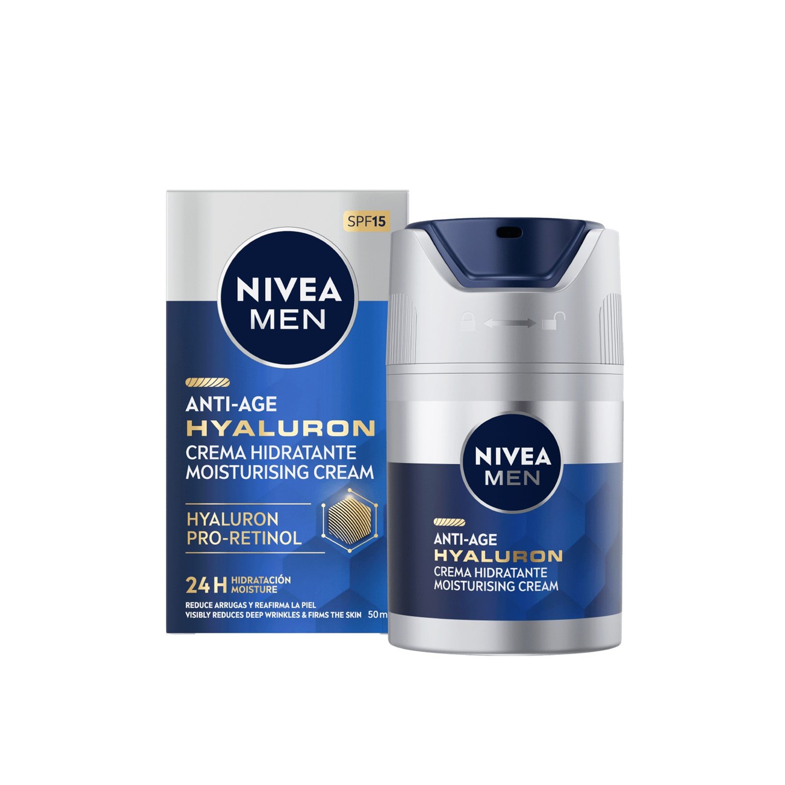 Nivea Men Anti-Age Hyaluron Moisturizing Cream SPF15 50ml