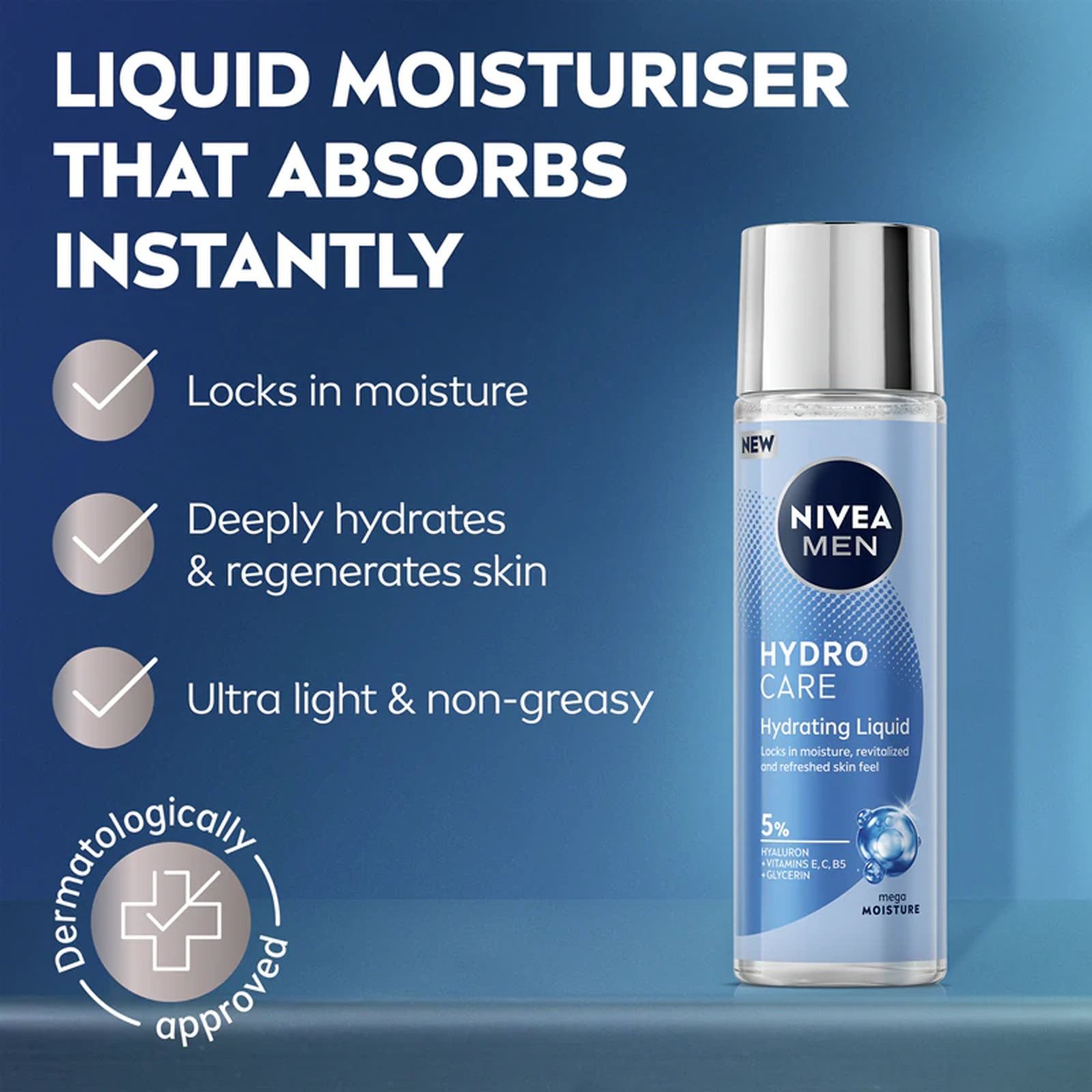 Nivea Men Hydro Care Fugtgivende Flydende Fugtighedscreme 100ml
