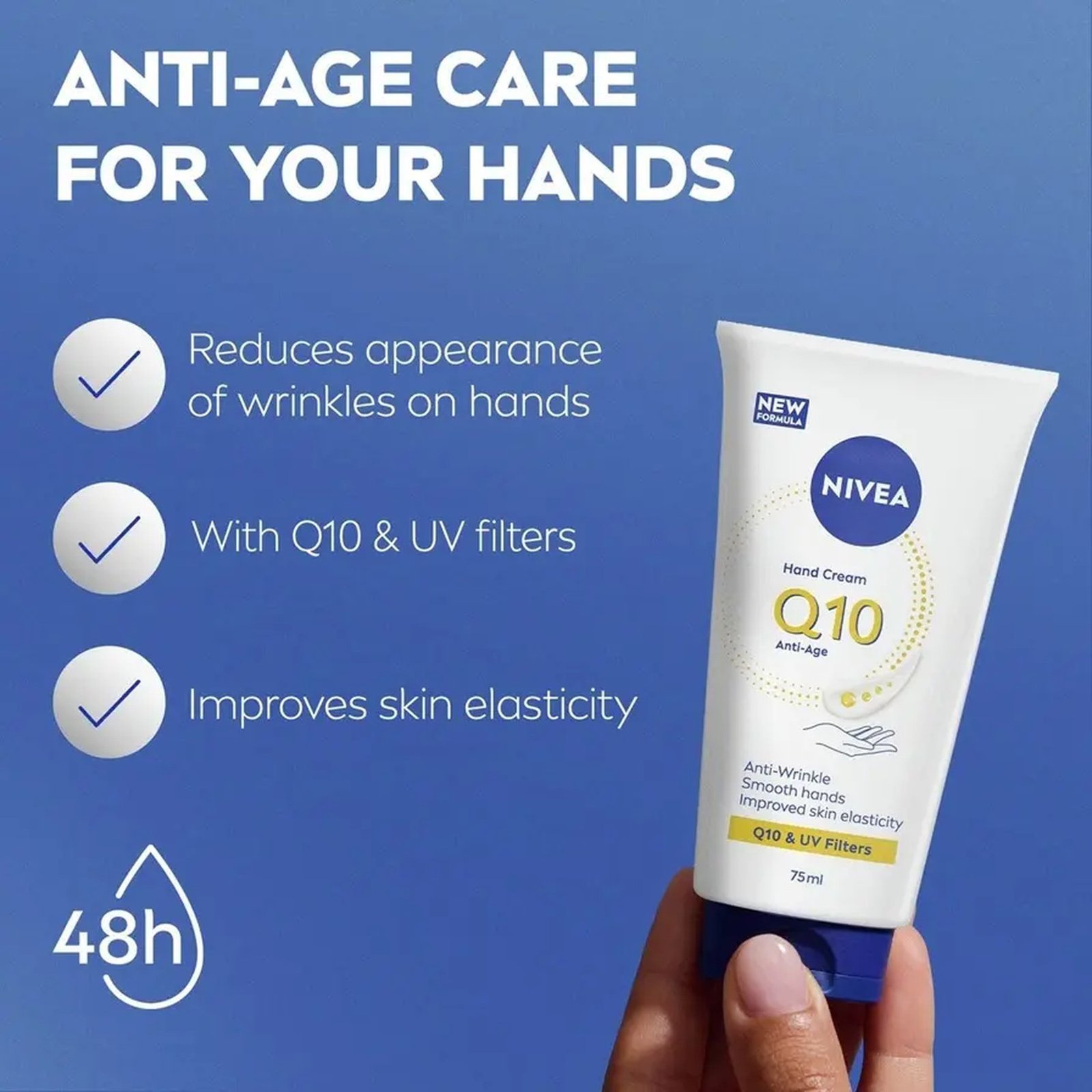 Nivea Q10 Crema Mani Anti-Età 3-In-1 75ml