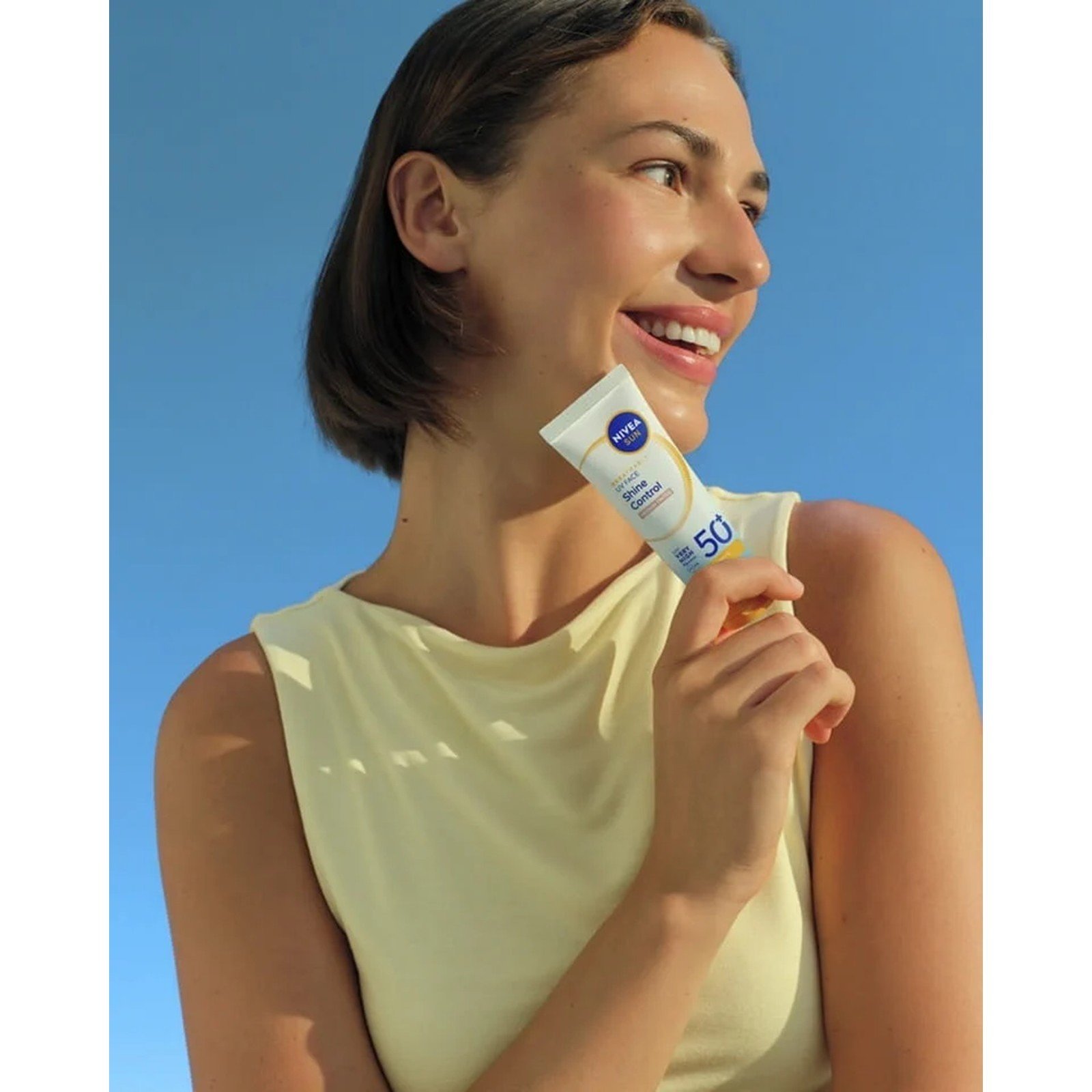 Nivea Sun Breathable UV Face Shine Control Tinted Cream Medium SPF50 50ml