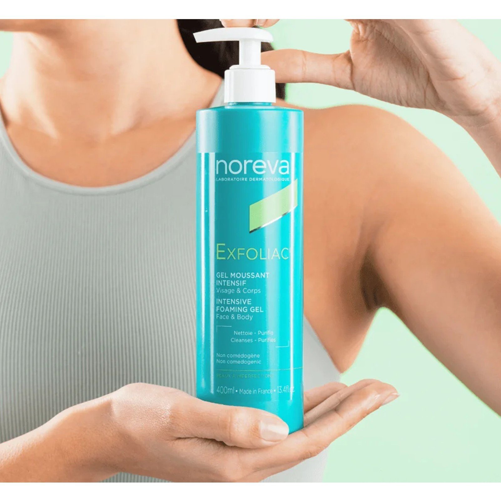 Noreva Exfoliac جل رغوي مكثّف 400ml