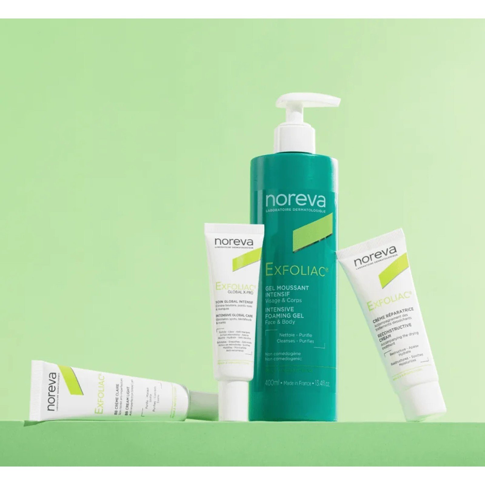 Noreva Exfoliac جل رغوي مكثّف 400ml
