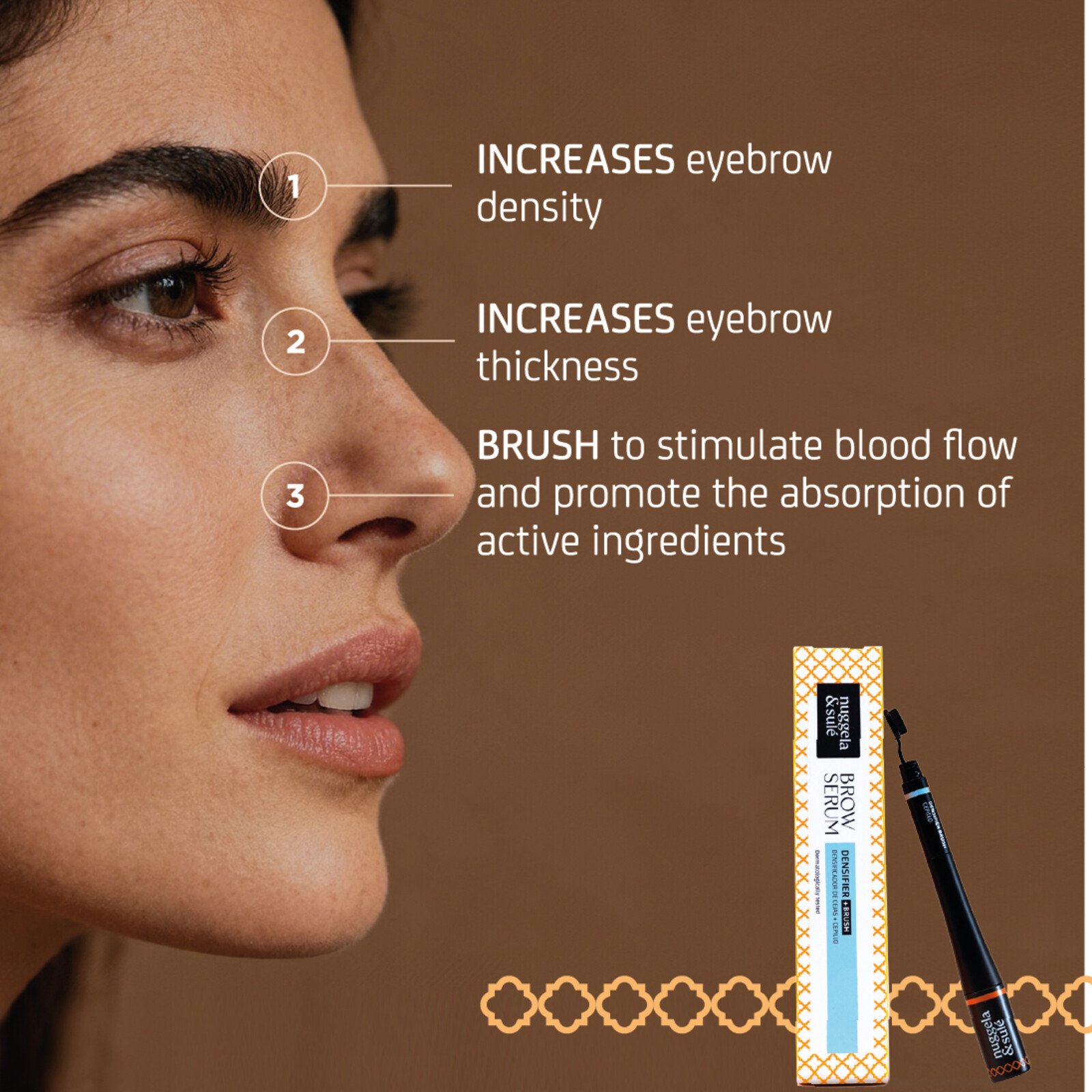 Nuggela & Sulé سيروم الحواجب المكثف + فرشاة 5ml