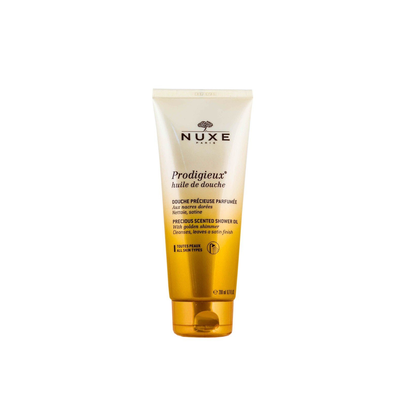 NUXE Prodigieux Óleo de Banho com Brilho Dourado 200ml