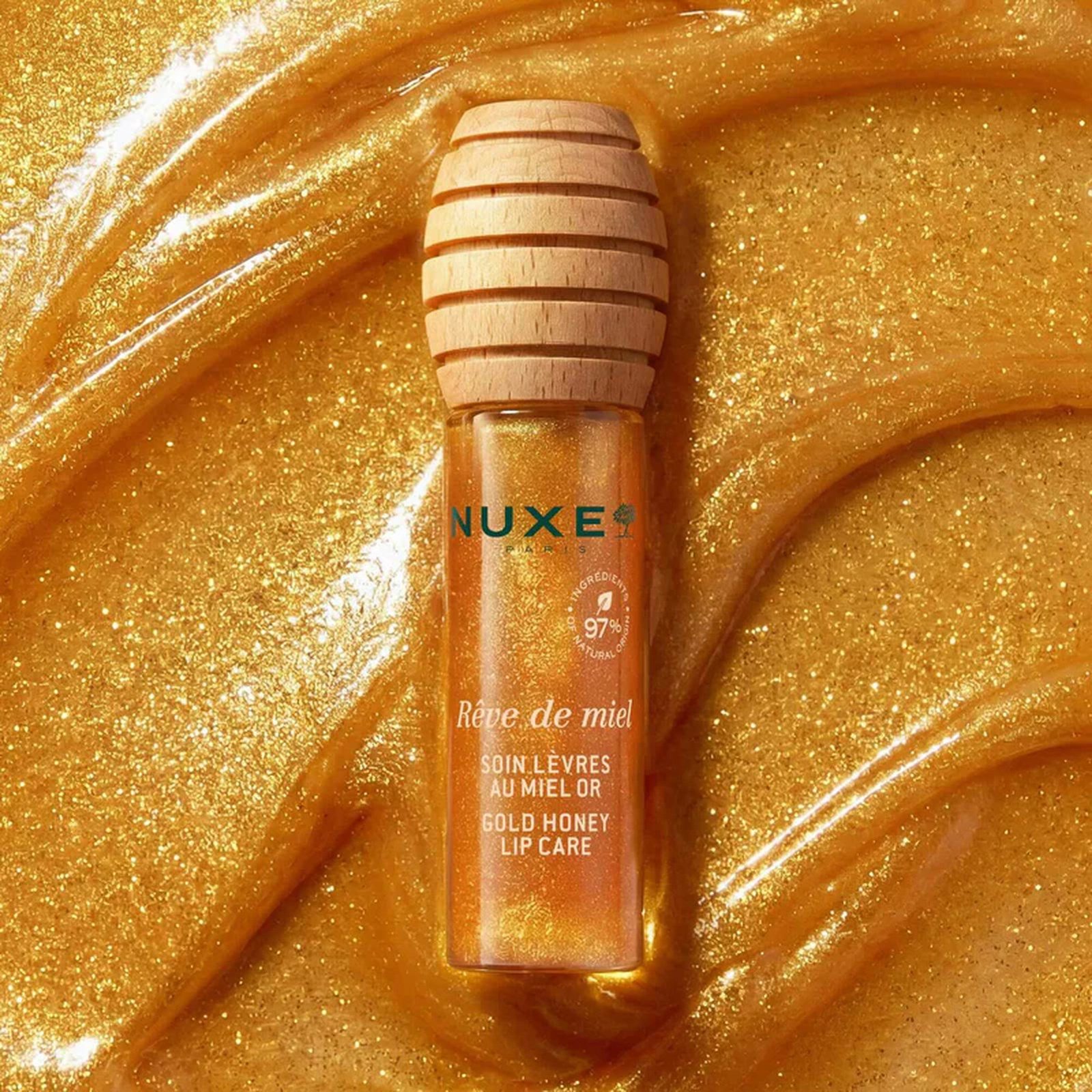 NUXE Rêve de Miel Gold Honey, bálsamo labial, 10 ml (0.34floz)