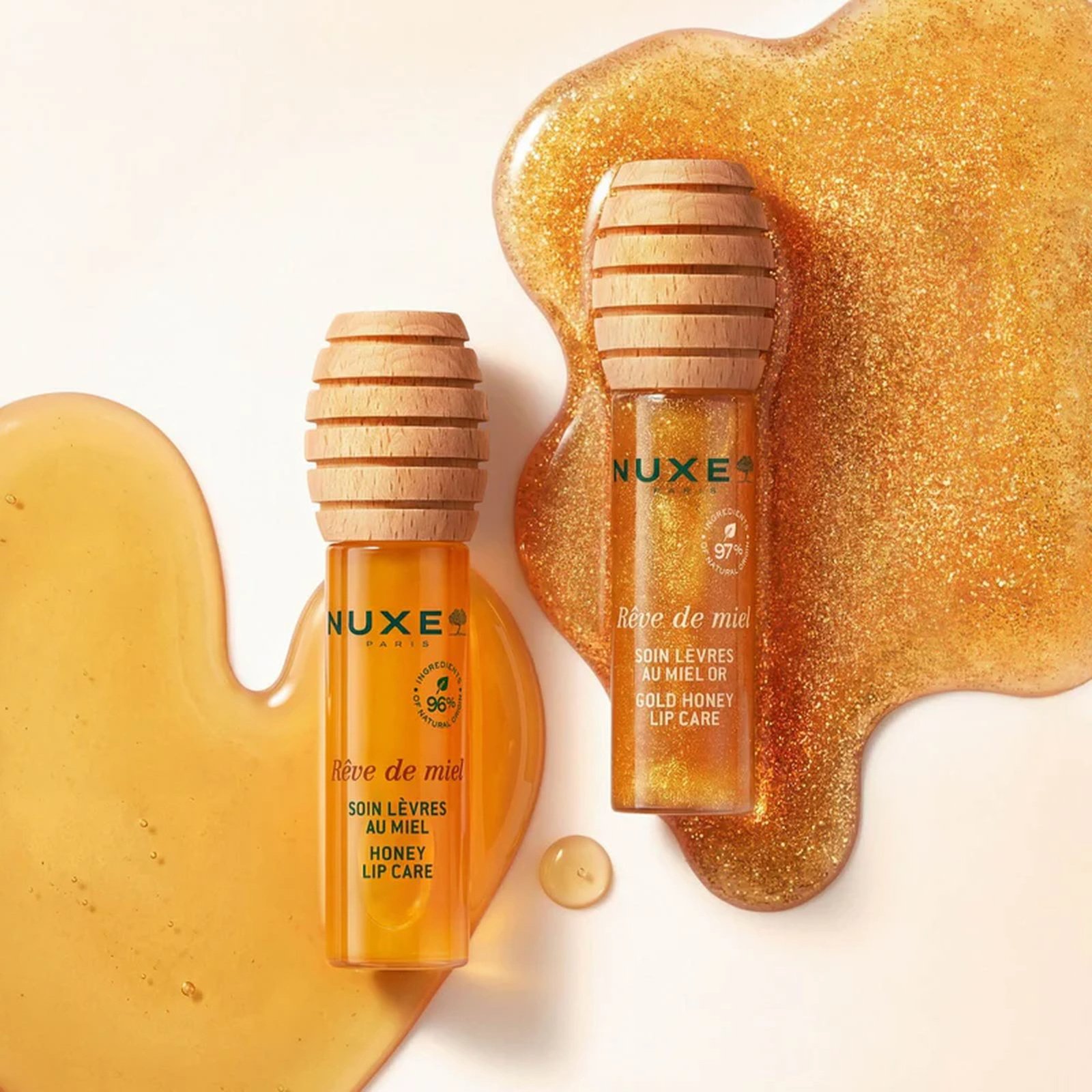 NUXE Rêve de Miel Gold Honey, bálsamo labial, 10 ml (0.34floz)