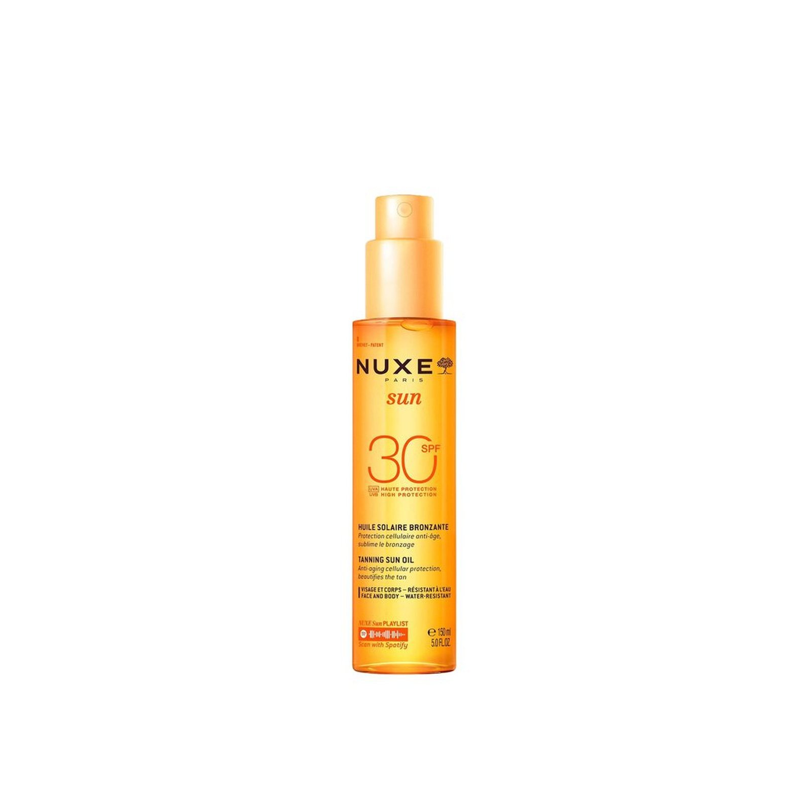 NUXE Sun Tanning Oil High Protection for Face and Body SPF30 Sunscreen 150ml (5.07fl oz)