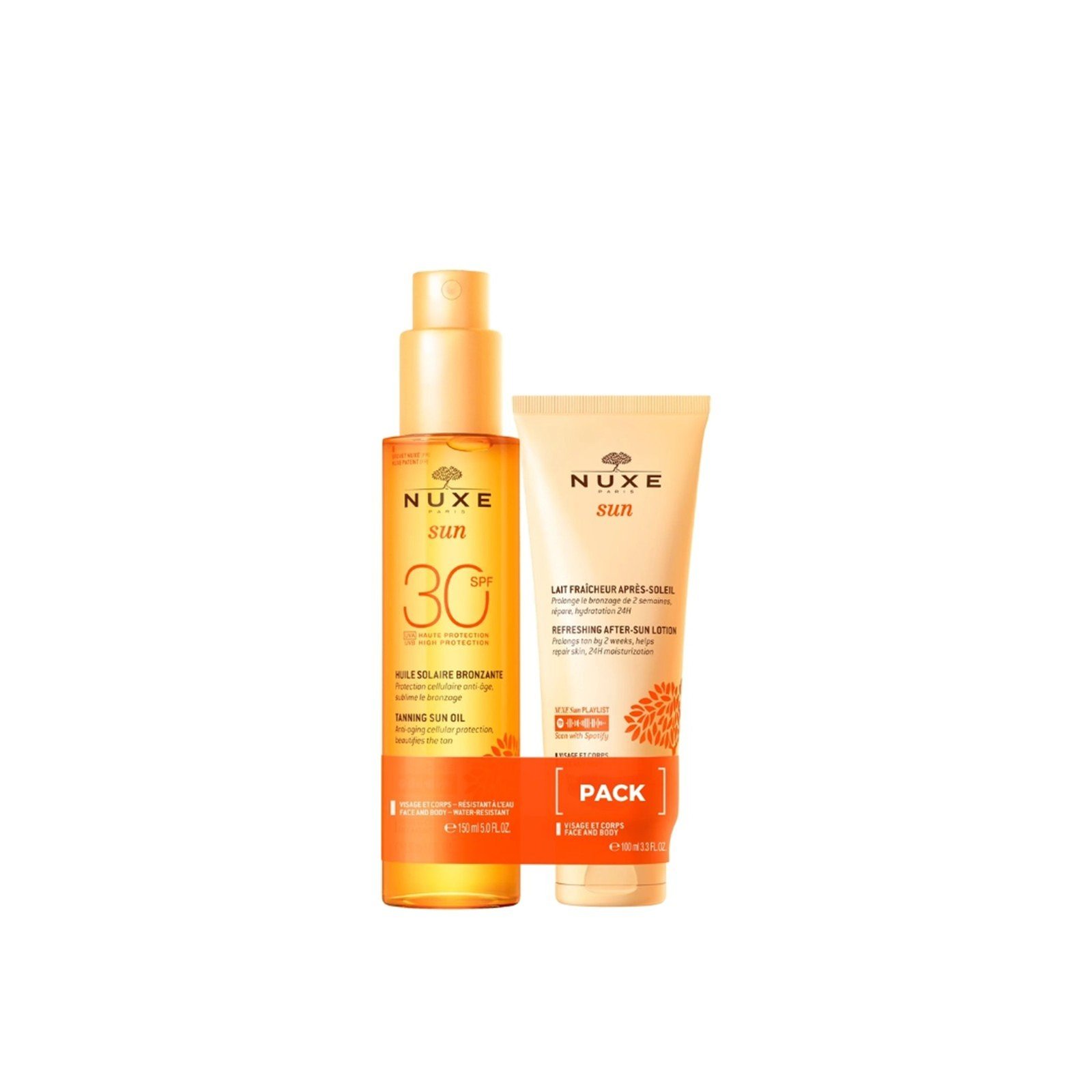 NUXE Sun Vaj Bronzues SPF30 + Losion Freskues Pas-Diell