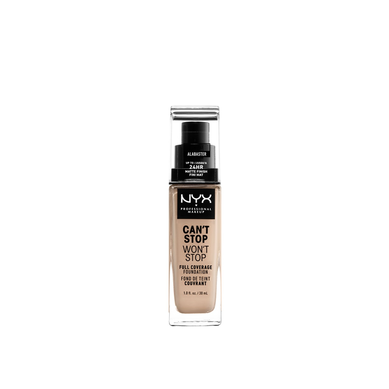 NYX Pro Makeup Can't Stop Won't Stop Foundation Alabaster 30ml