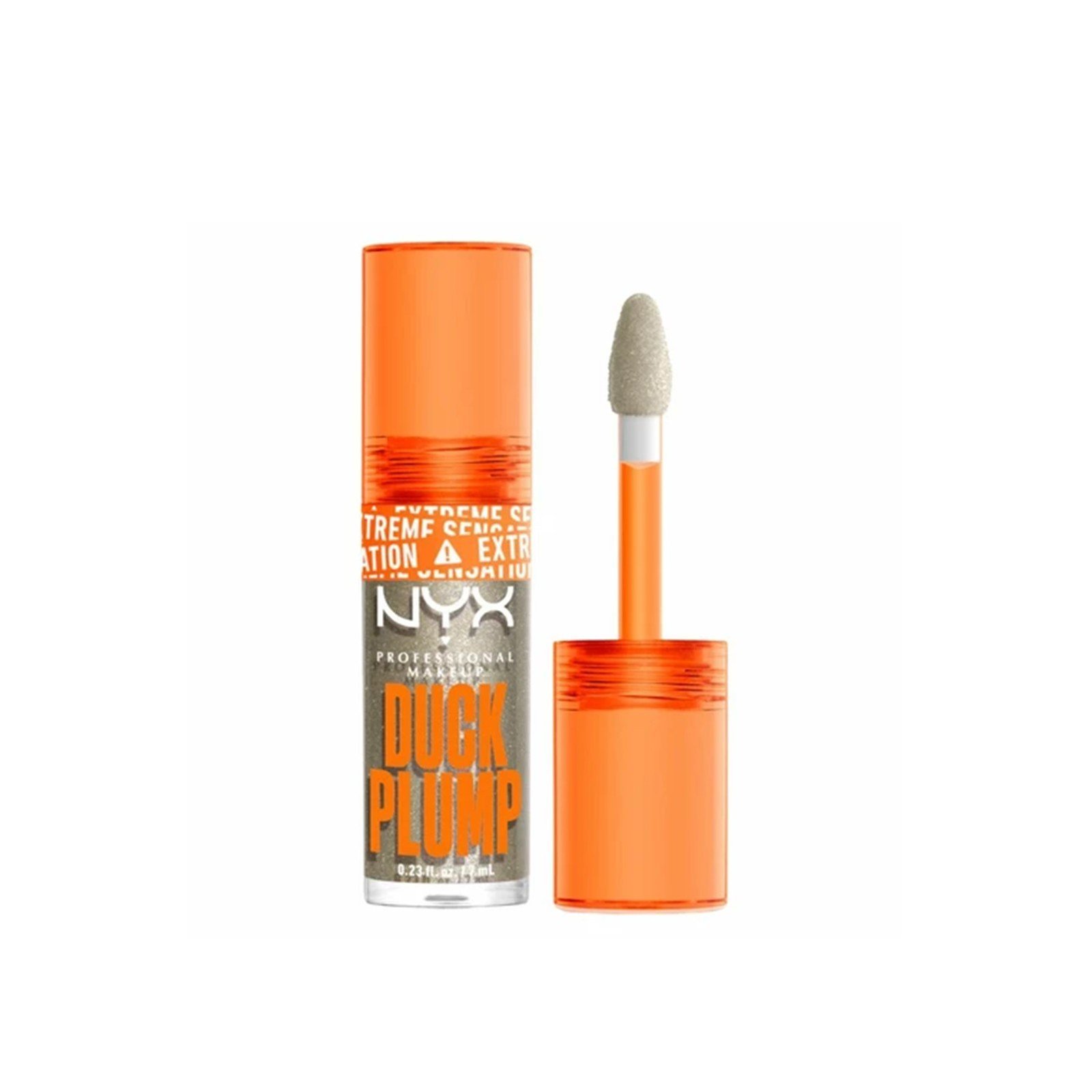 NYX Pro Makeup Duck Plump Høypigmentert Fyldegivende Leppeglans 20 Quazy Silver 7ml