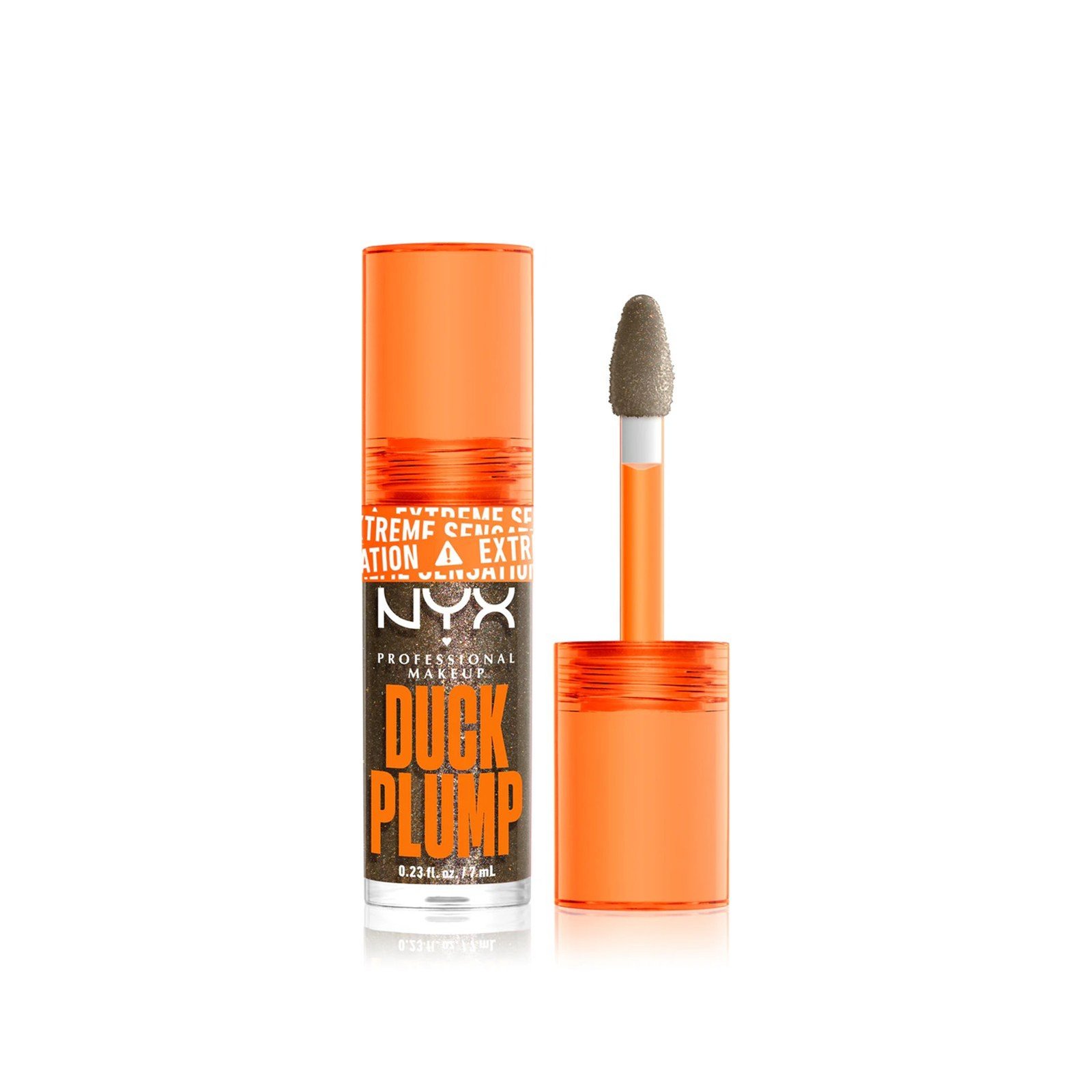 NYX Pro Makeup Duck Plump Lipgloss Med Høy Pigmentering Og Volumengivende Effekt 21 Onyx-Pected 7ml