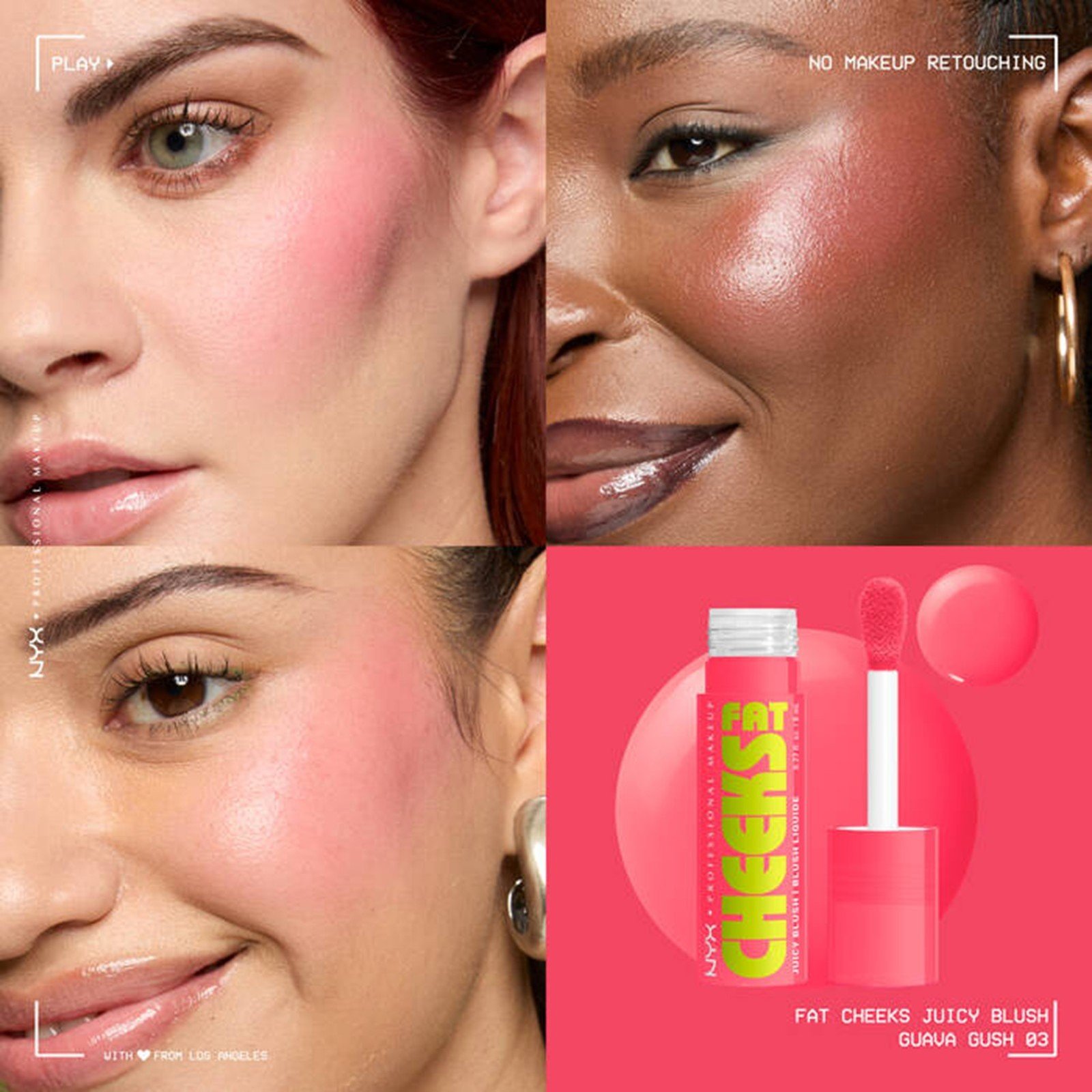 NYX Pro Makeup Fat Cheeks Juicy Plump Blush Guava Gush 8ml