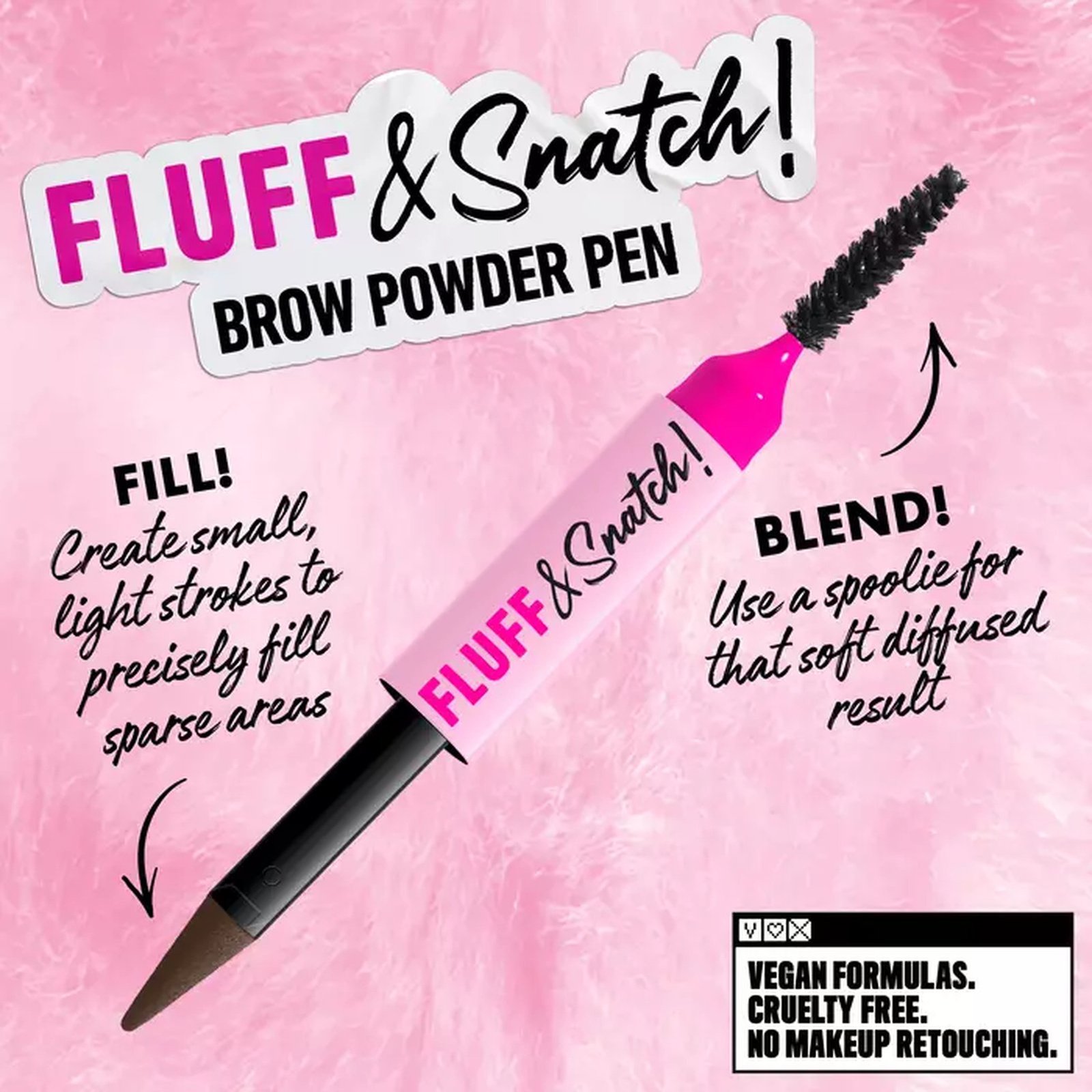 NYX Pro Makeup Fluff & Snatch! Brow Powder Pen 07 Espresso 1g