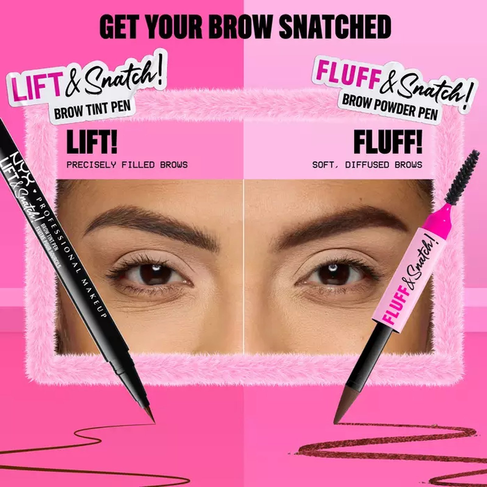 NYX Pro Makeup Fluff & Snatch! Brow Powder Pen 07 Espresso 1g
